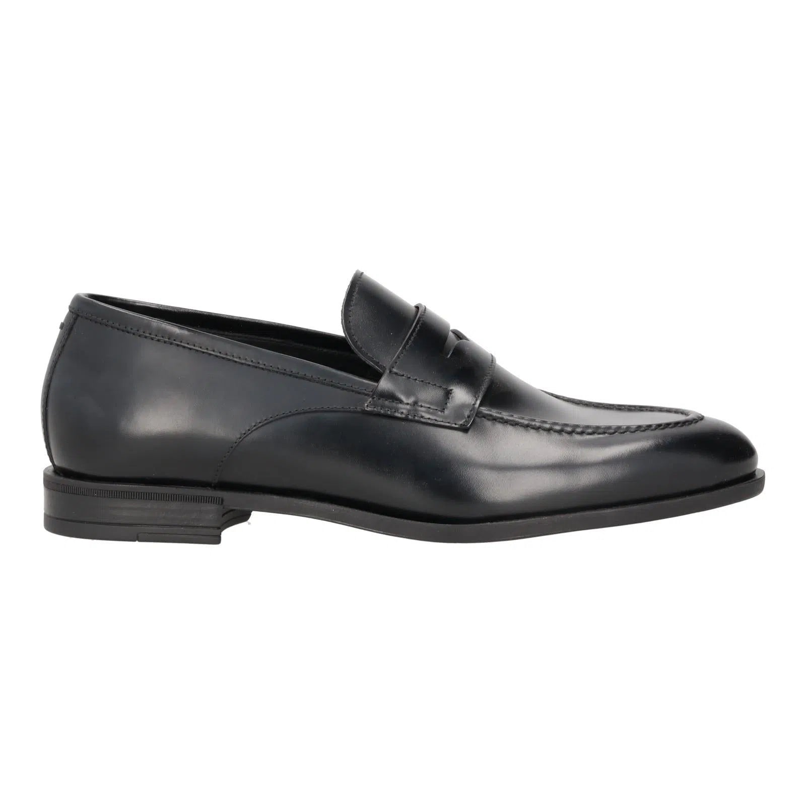 Harrys Of London Alex M Polished Calf Leather Loafer Dark Brown-MALFORD OF LONDON SAVILE ROW MENSWEAR OUTLET