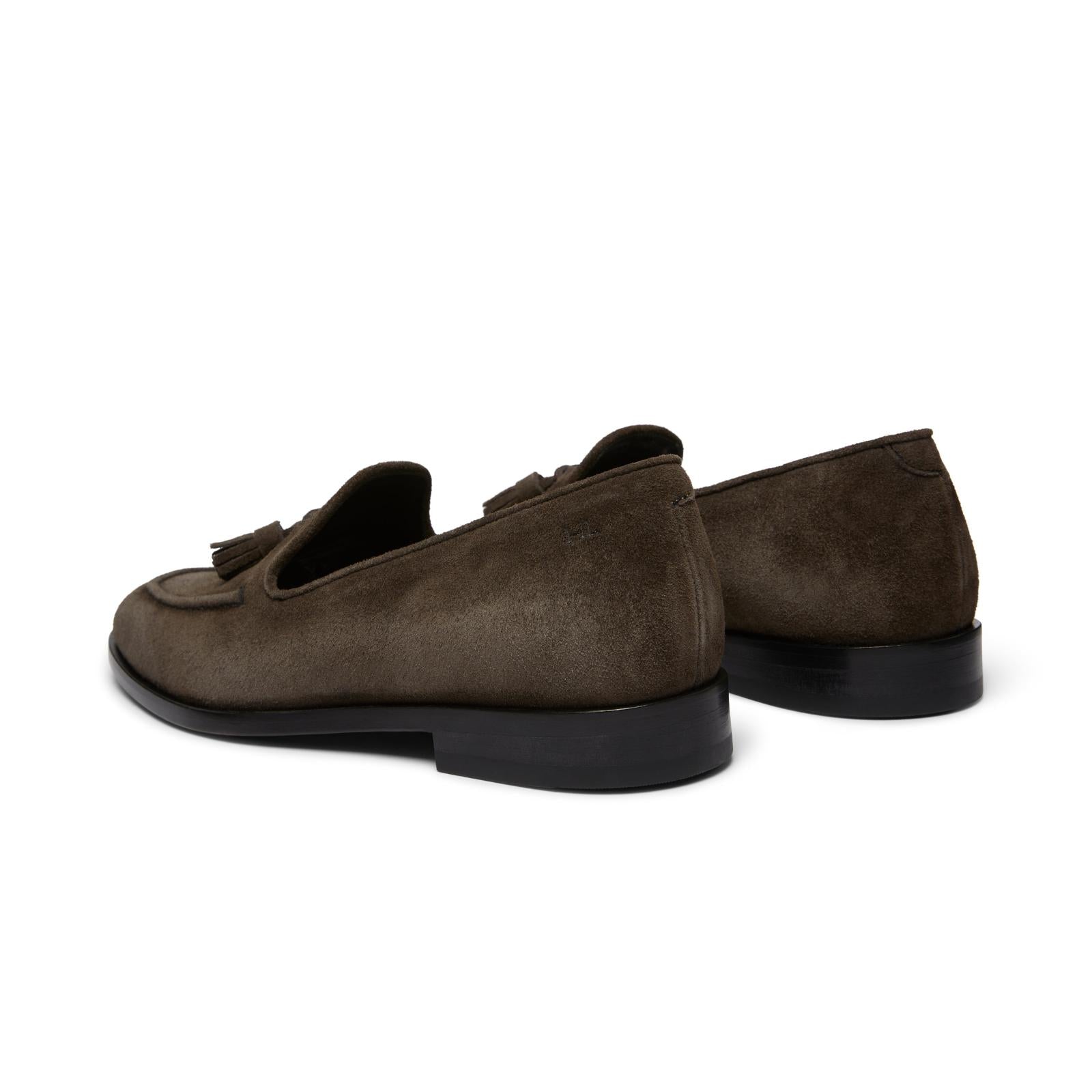 Harrys Of London Archer F Suede Loafer Moose-MALFORD OF LONDON SAVILE ROW MENSWEAR OUTLET