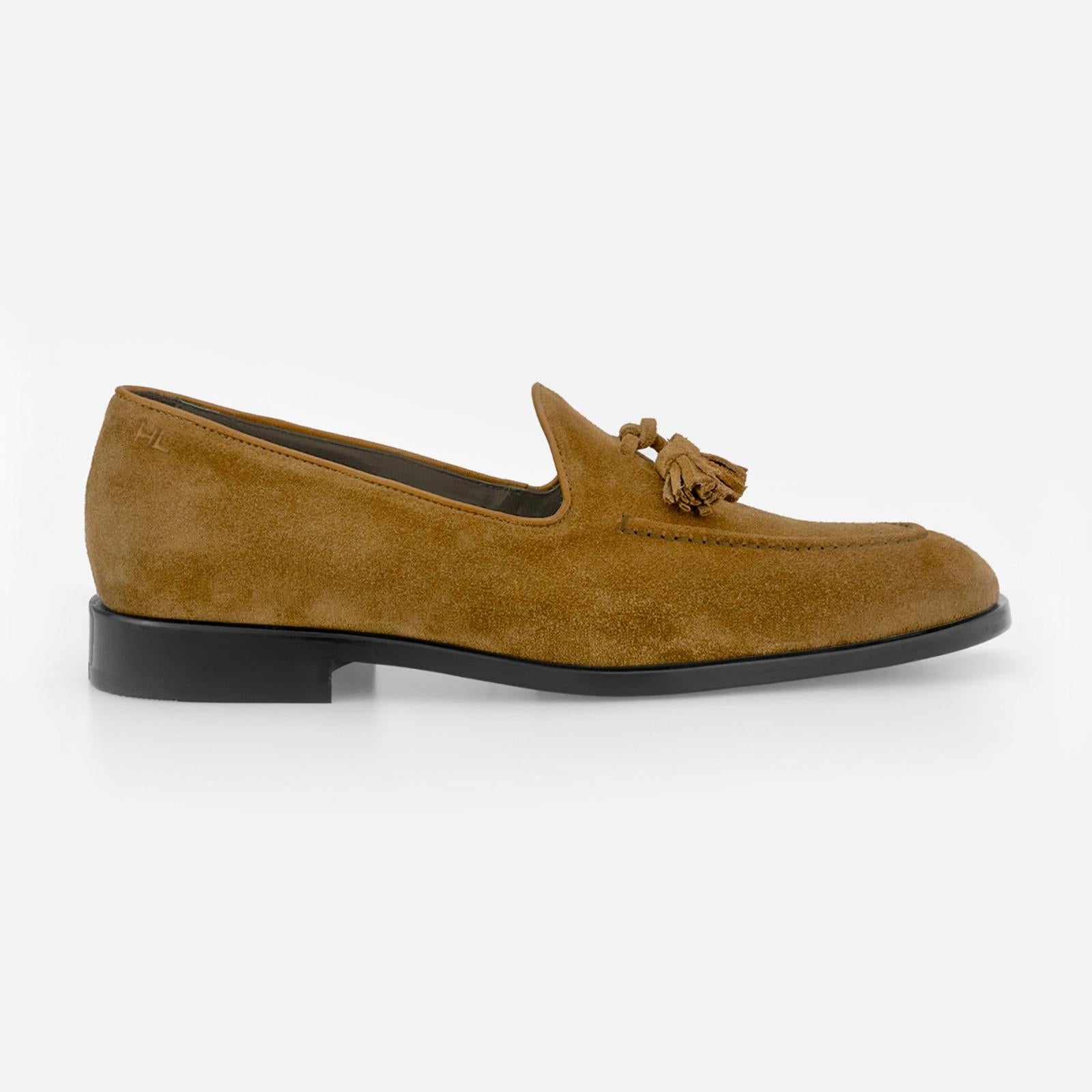 Harrys Of London Archer G Suede Shoe Chestnut-MALFORD OF LONDON SAVILE ROW MENSWEAR OUTLET