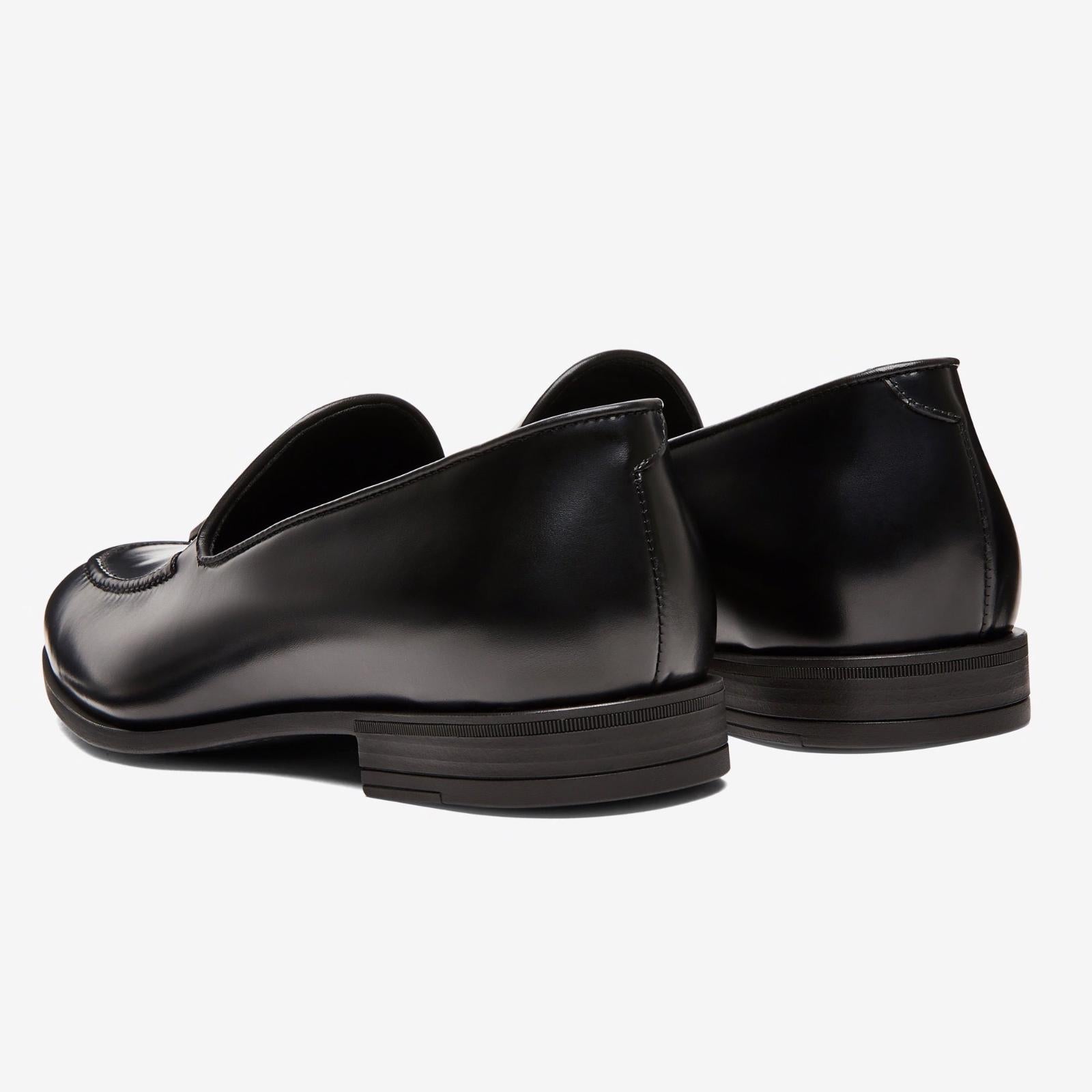 Harrys Of London Archie F Satin Calf Shoe Black-MALFORD OF LONDON SAVILE ROW MENSWEAR OUTLET