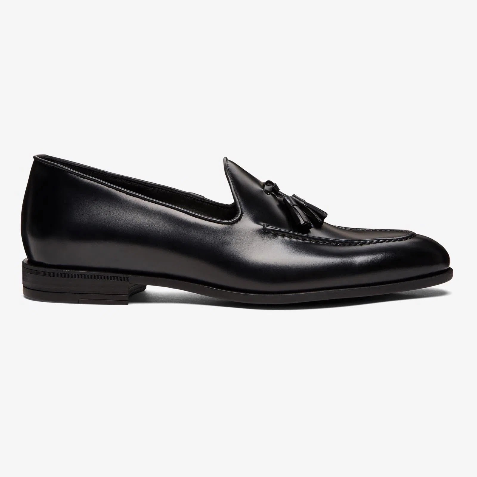 Harrys Of London Archie G Satin Calf Shoe Black-MALFORD OF LONDON SAVILE ROW MENSWEAR OUTLET