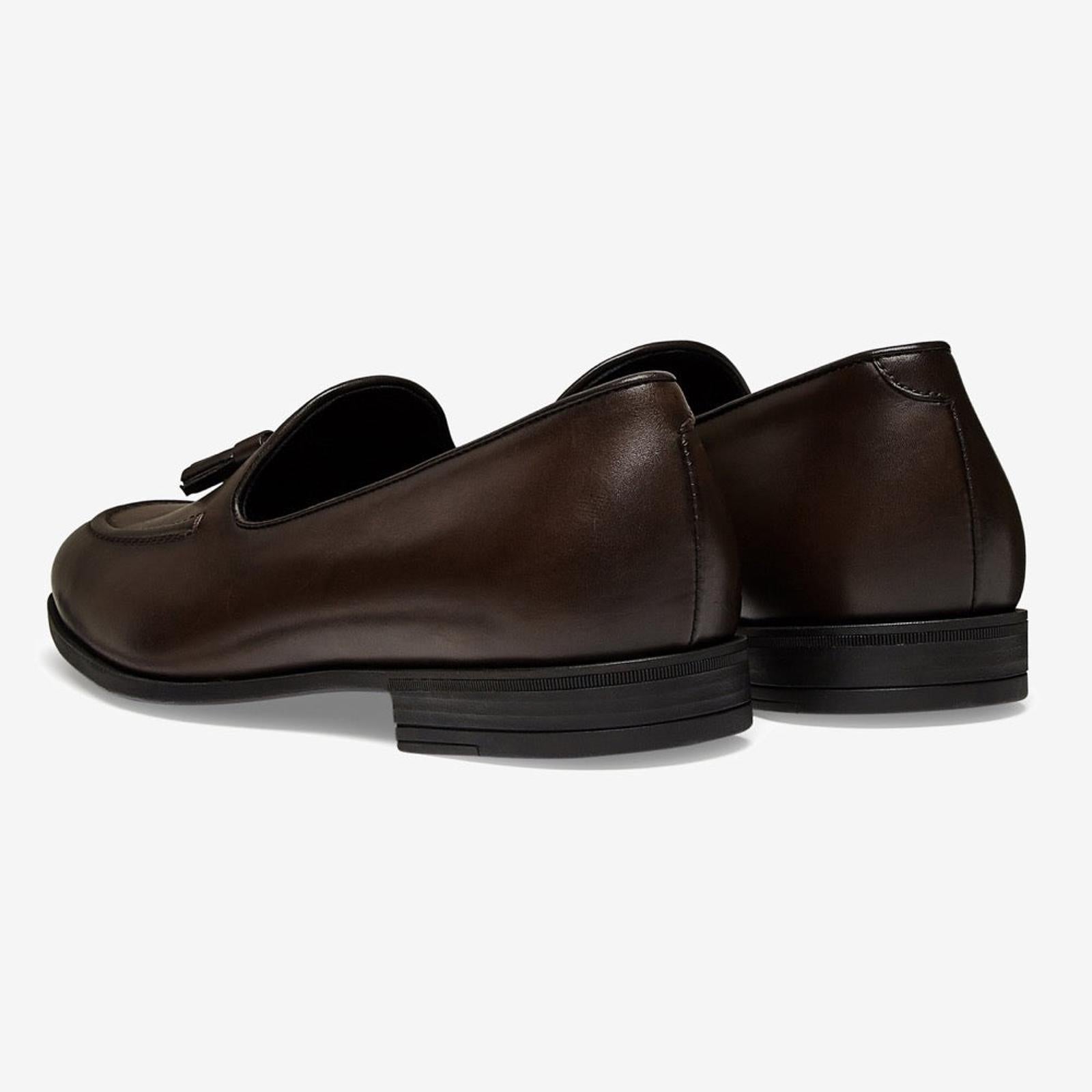 Harrys Of London Archie G Satin Calf Shoe Dark Brown