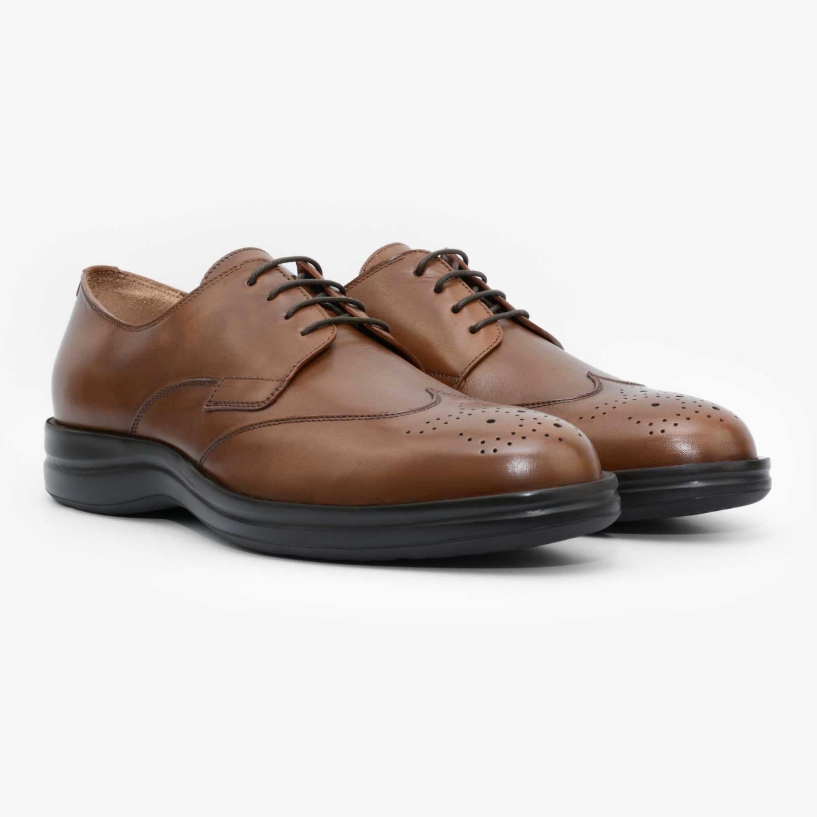 Harrys Of London Balance Soft Smooth Calf Shoe Cigar-MALFORD OF LONDON SAVILE ROW MENSWEAR OUTLET