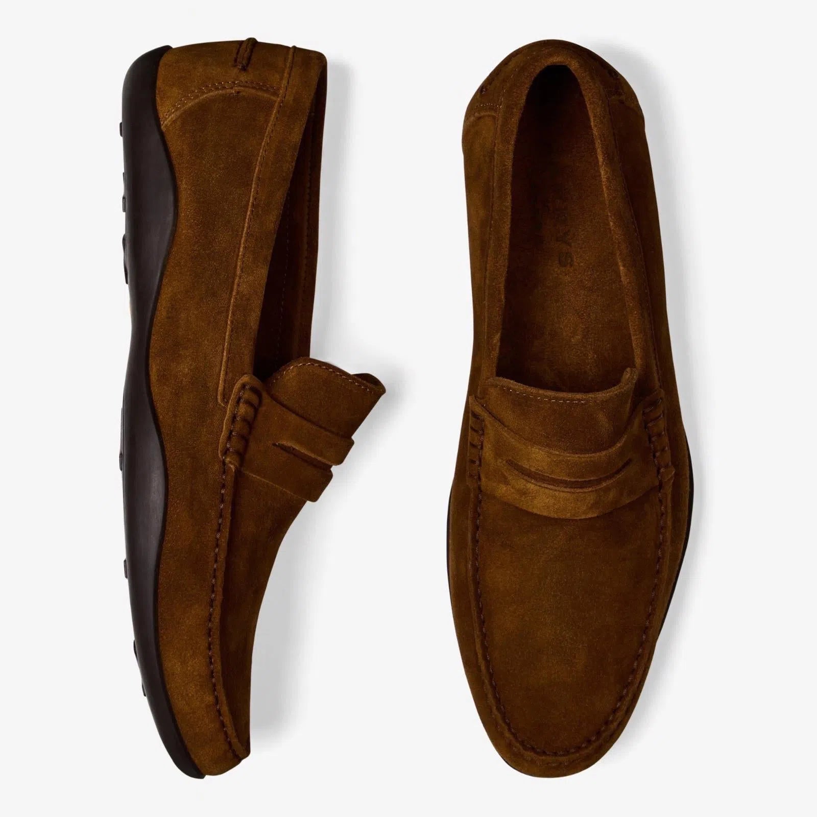 Harrys Of London Basel 3D F Kudu Loafer Tobacco-MALFORD OF LONDON SAVILE ROW MENSWEAR OUTLET