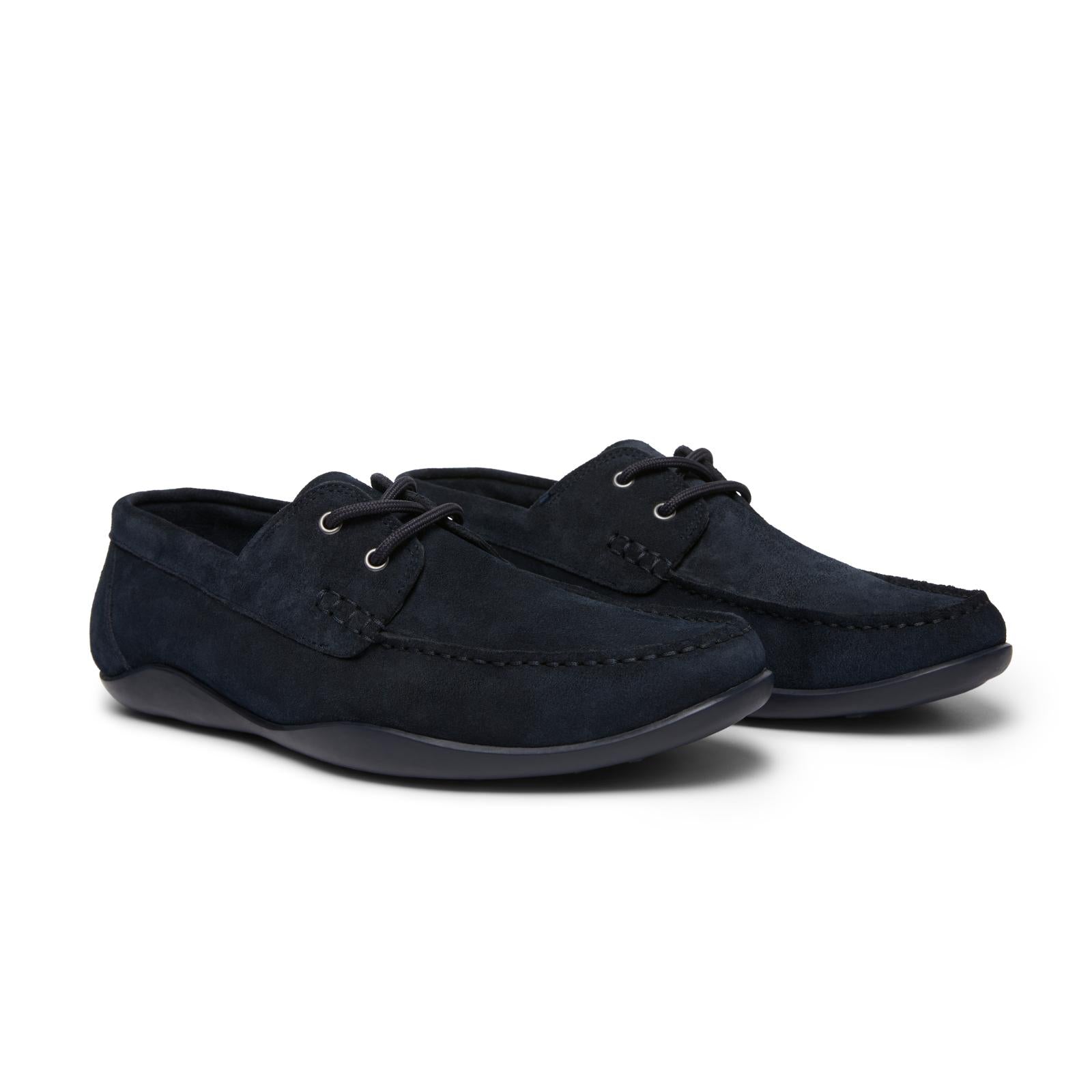 Harrys Of London Basel Deck Suede Shoe Midnight