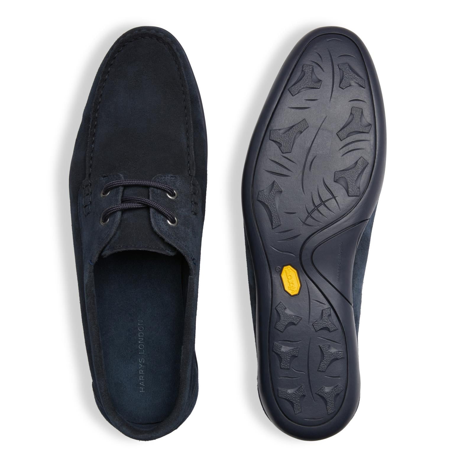 Harrys Of London Basel Deck Suede Shoe Midnight