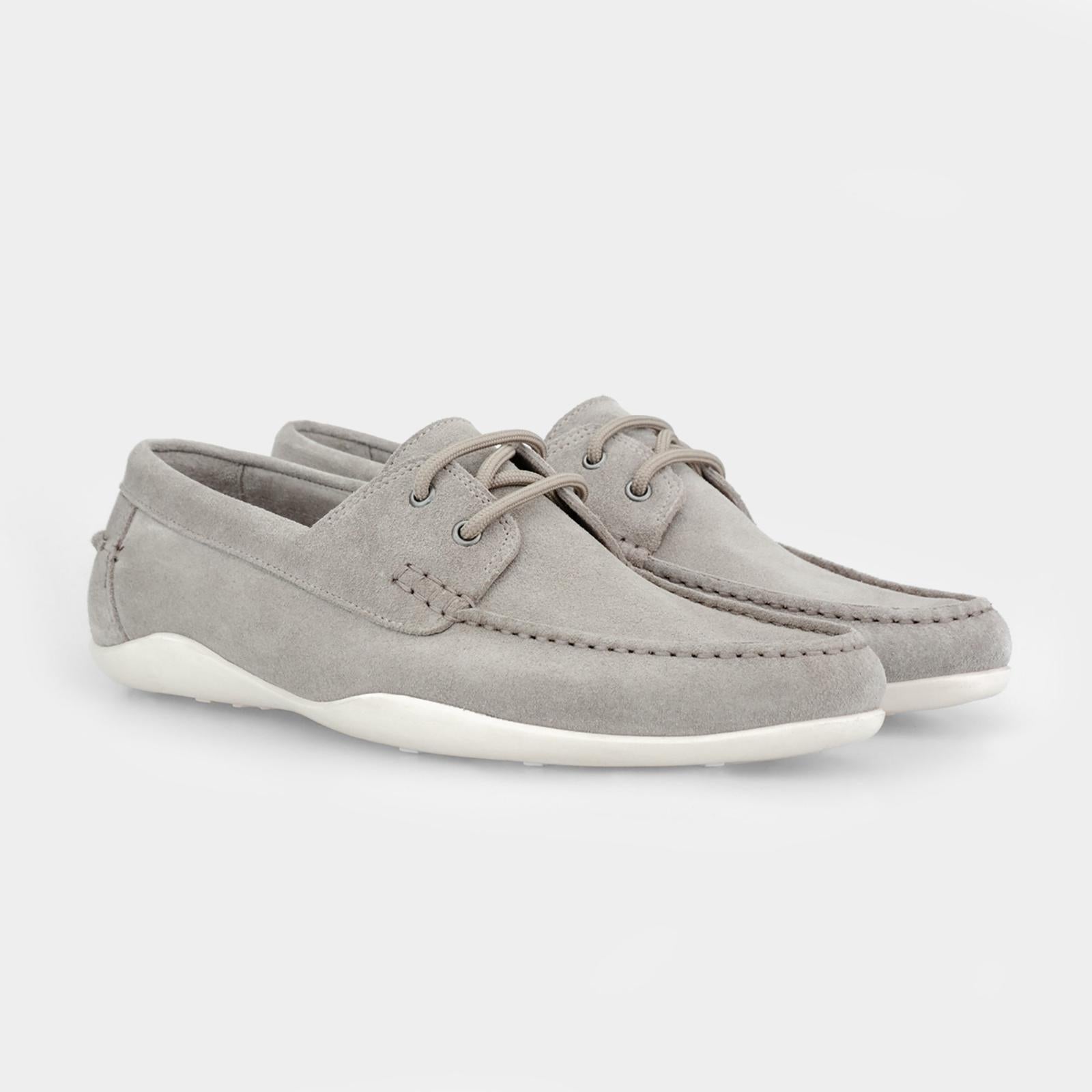 Harrys Of London Basel Deck Suede Shoe Perla