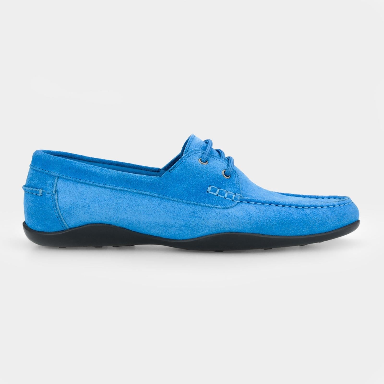 Harrys Of London Basel Deck Suede Shoe Sky Blue