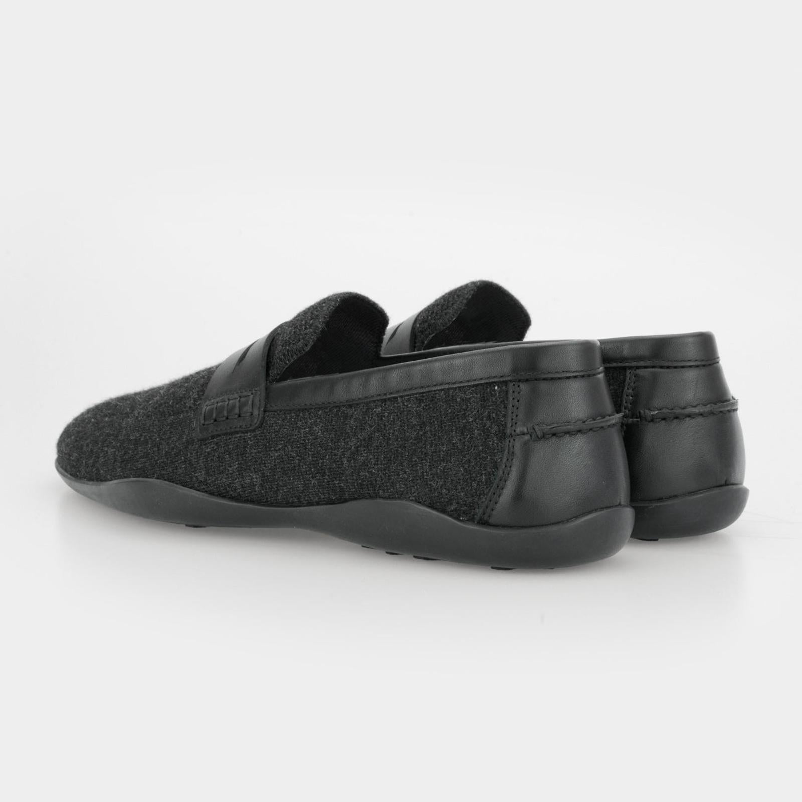 Harrys Of London Basel F Kudu Loafer Charcoal-MALFORD OF LONDON SAVILE ROW MENSWEAR OUTLET