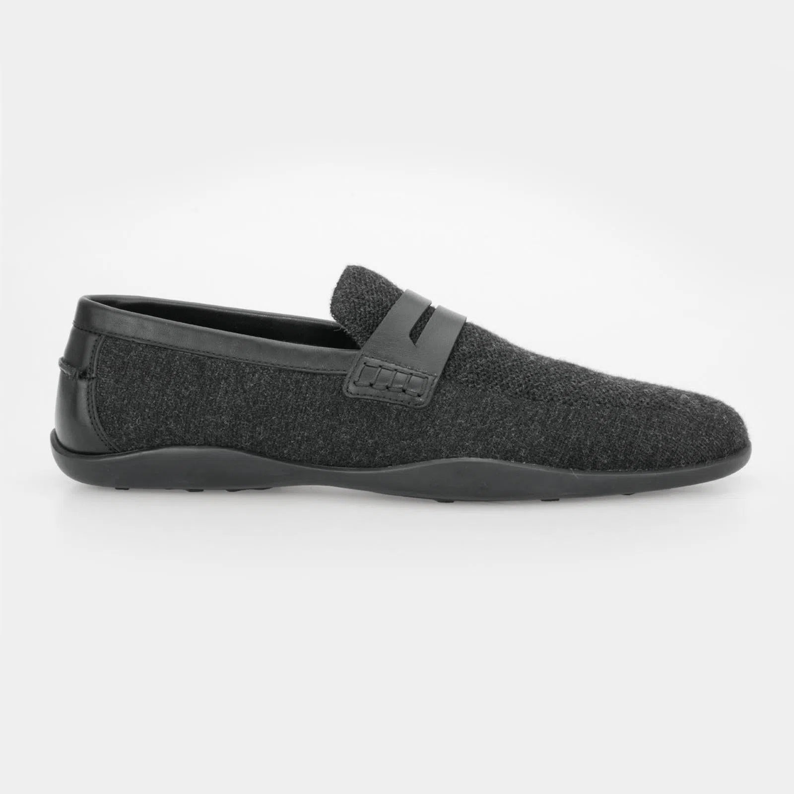 Harrys Of London Basel F Kudu Loafer Charcoal-MALFORD OF LONDON SAVILE ROW MENSWEAR OUTLET