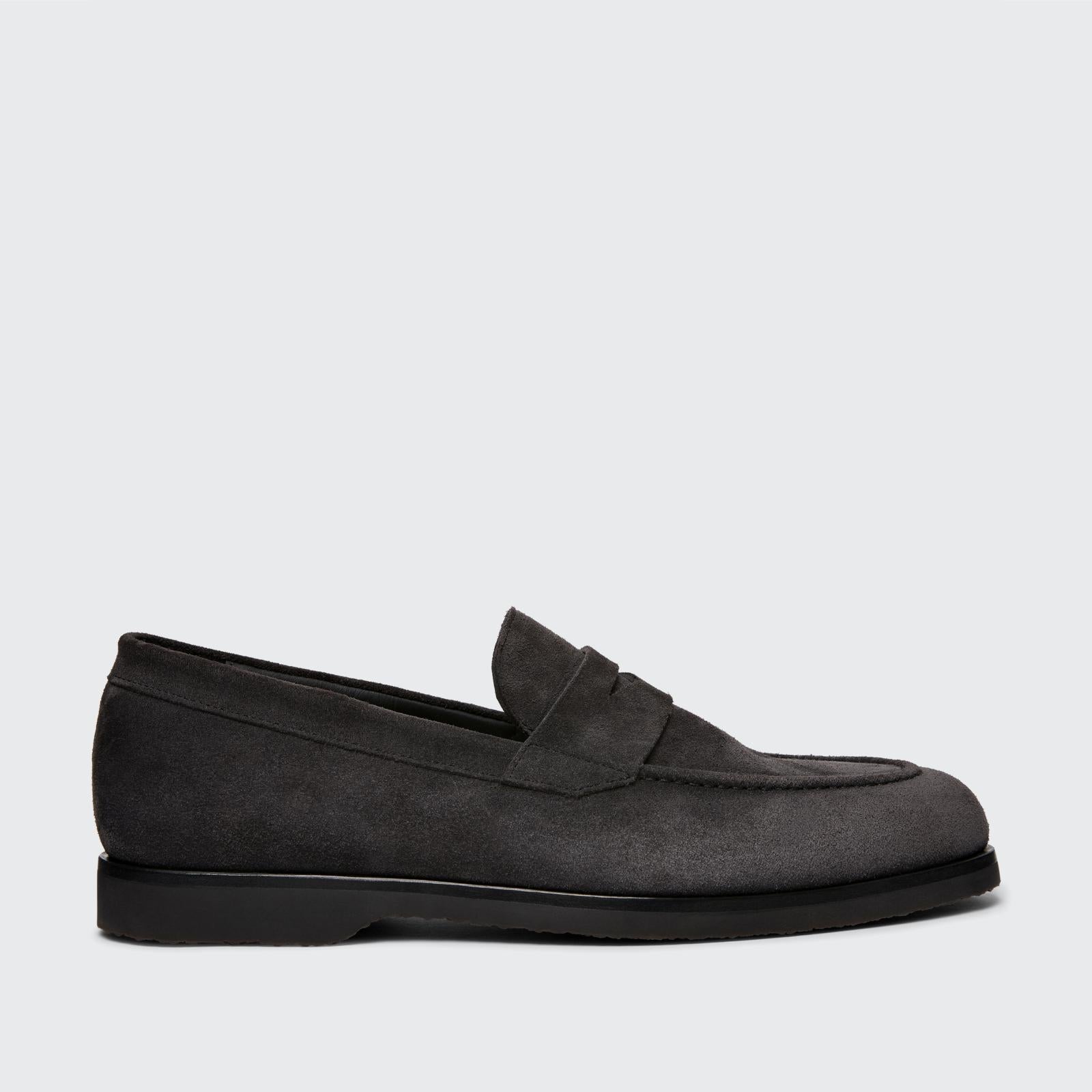 Harrys Of London Beck G Suede Shoe Charcoal