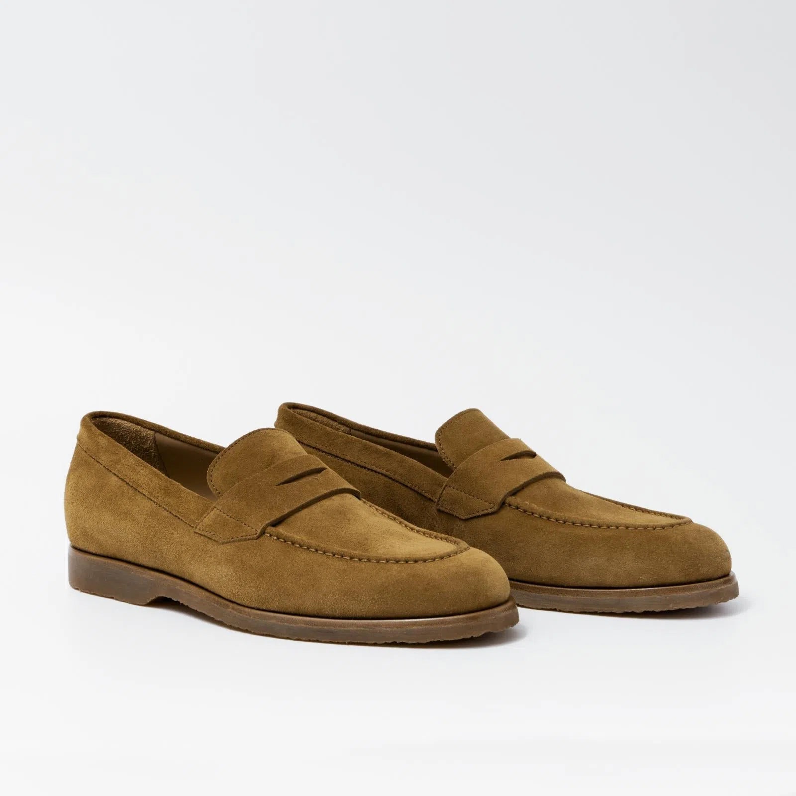 Harrys Of London Beck G Suede Shoe Curry-MALFORD OF LONDON SAVILE ROW MENSWEAR OUTLET