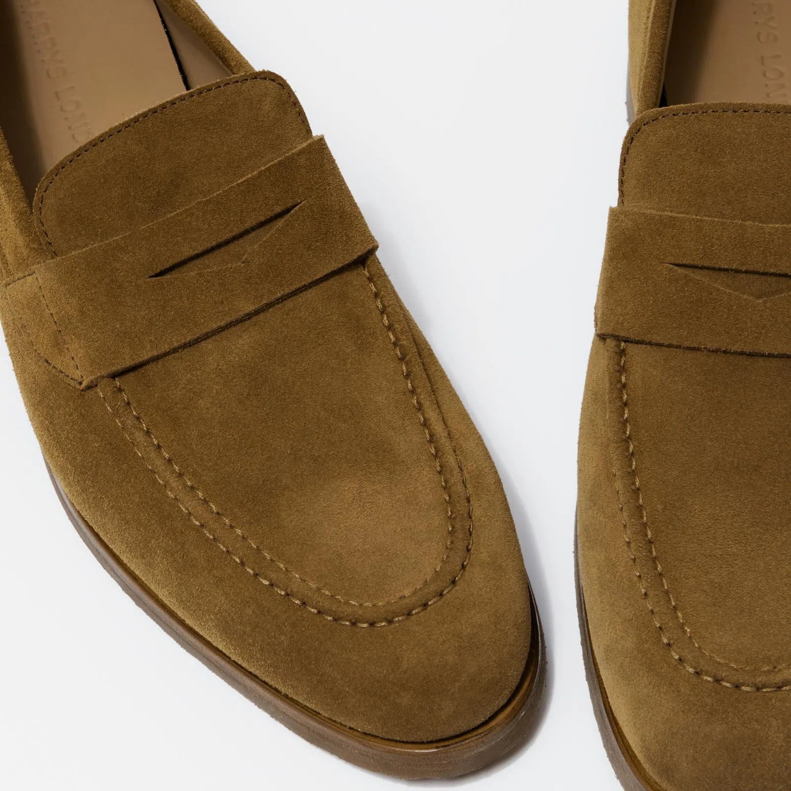 Harrys Of London Beck G Suede Shoe Curry-MALFORD OF LONDON SAVILE ROW MENSWEAR OUTLET