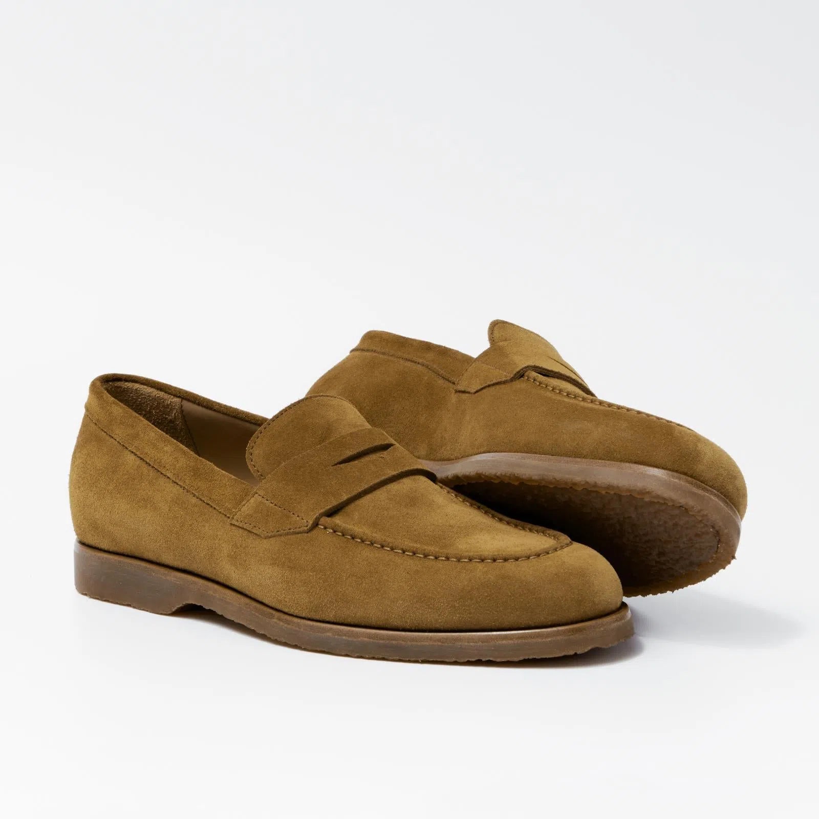 Harrys Of London Beck G Suede Shoe Curry-MALFORD OF LONDON SAVILE ROW MENSWEAR OUTLET