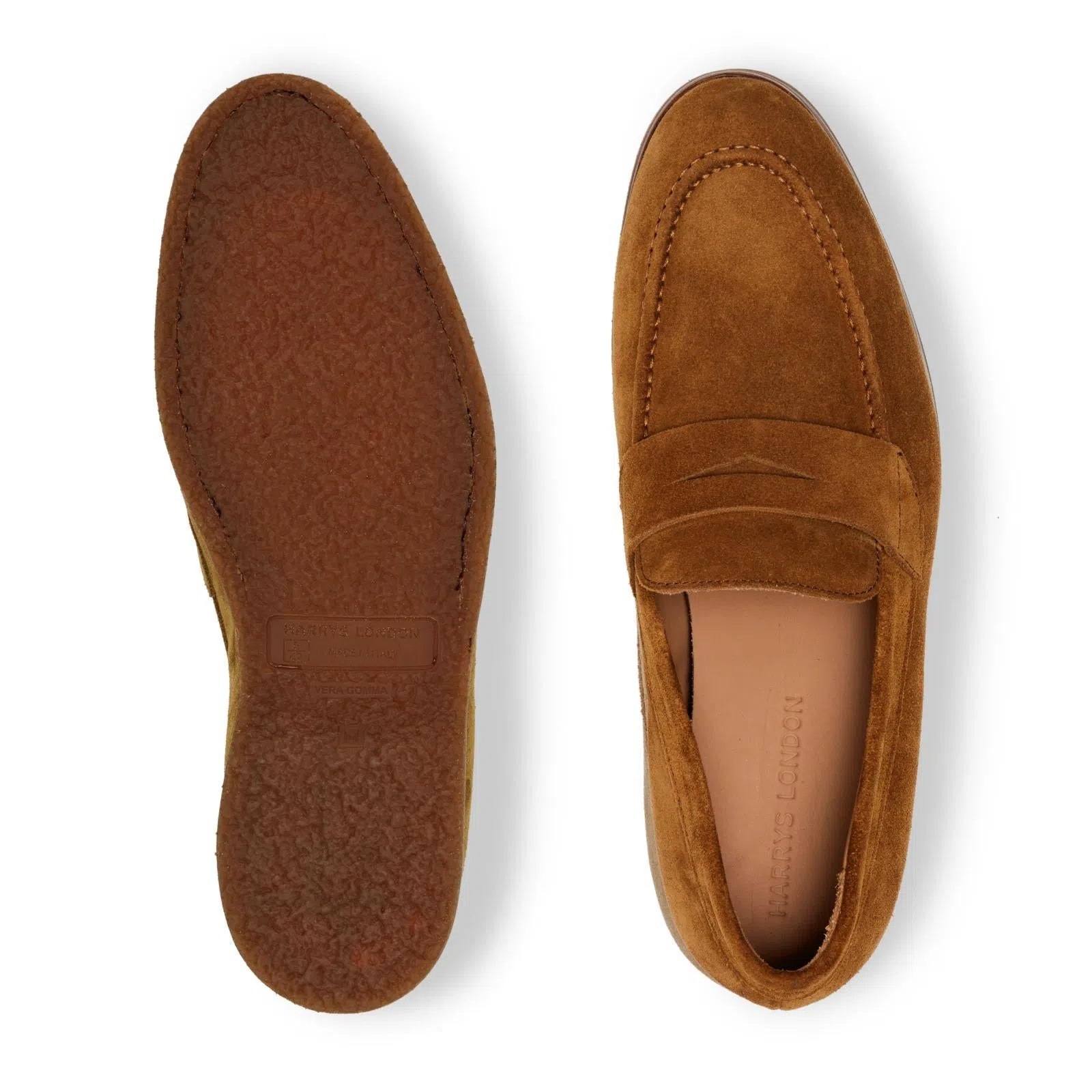 Harrys Of London Beck G Suede Shoe Curry-MALFORD OF LONDON SAVILE ROW MENSWEAR OUTLET