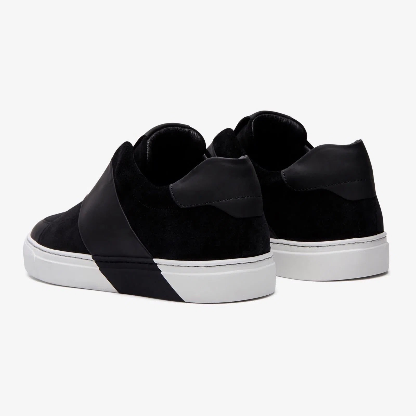 Harrys Of London Bolt Suede/Tech Leather Trainer Anthracite-MALFORD OF LONDON SAVILE ROW MENSWEAR OUTLET