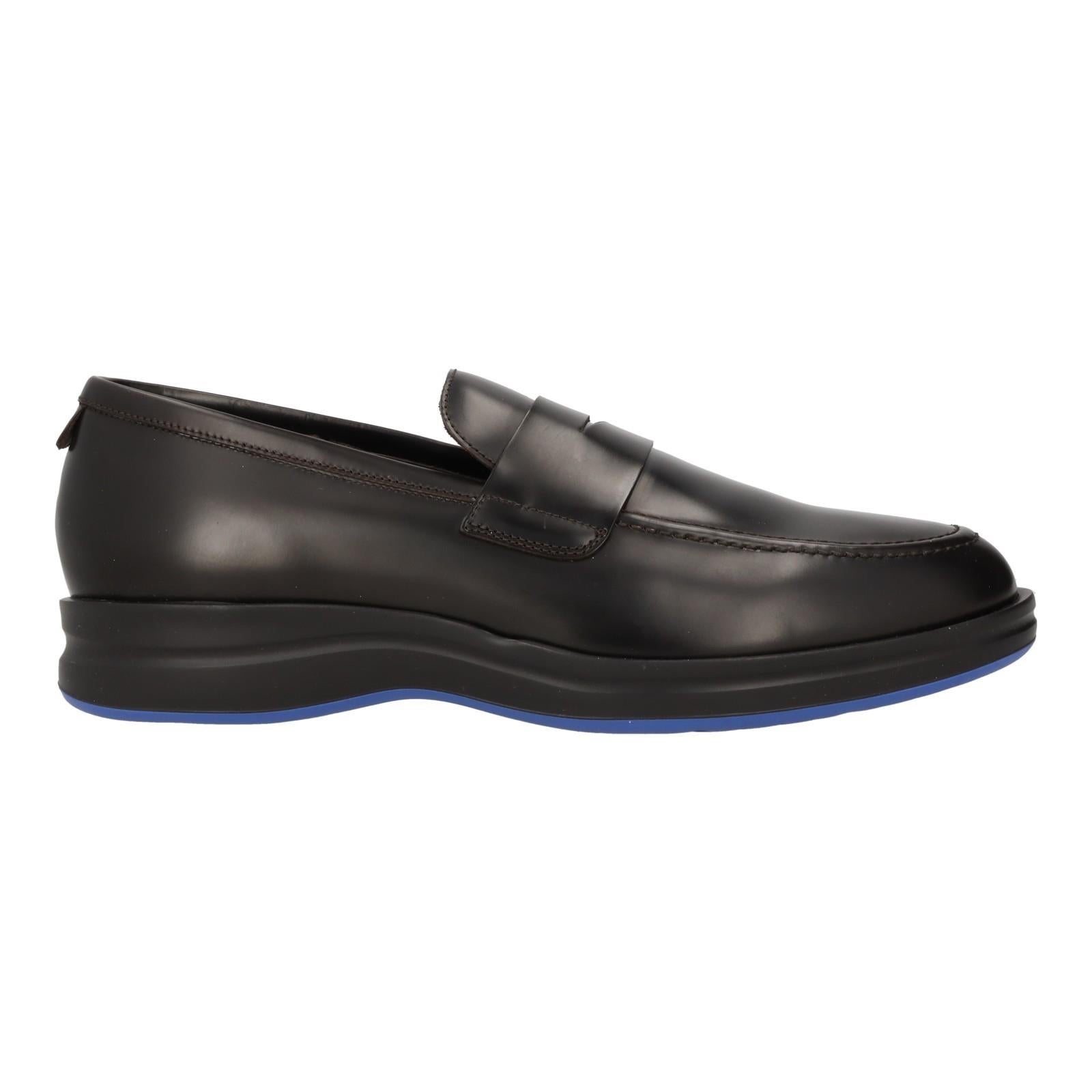 Harrys Of London Capital City Calf Leather Loafer Dark Brown-MALFORD OF LONDON SAVILE ROW MENSWEAR OUTLET