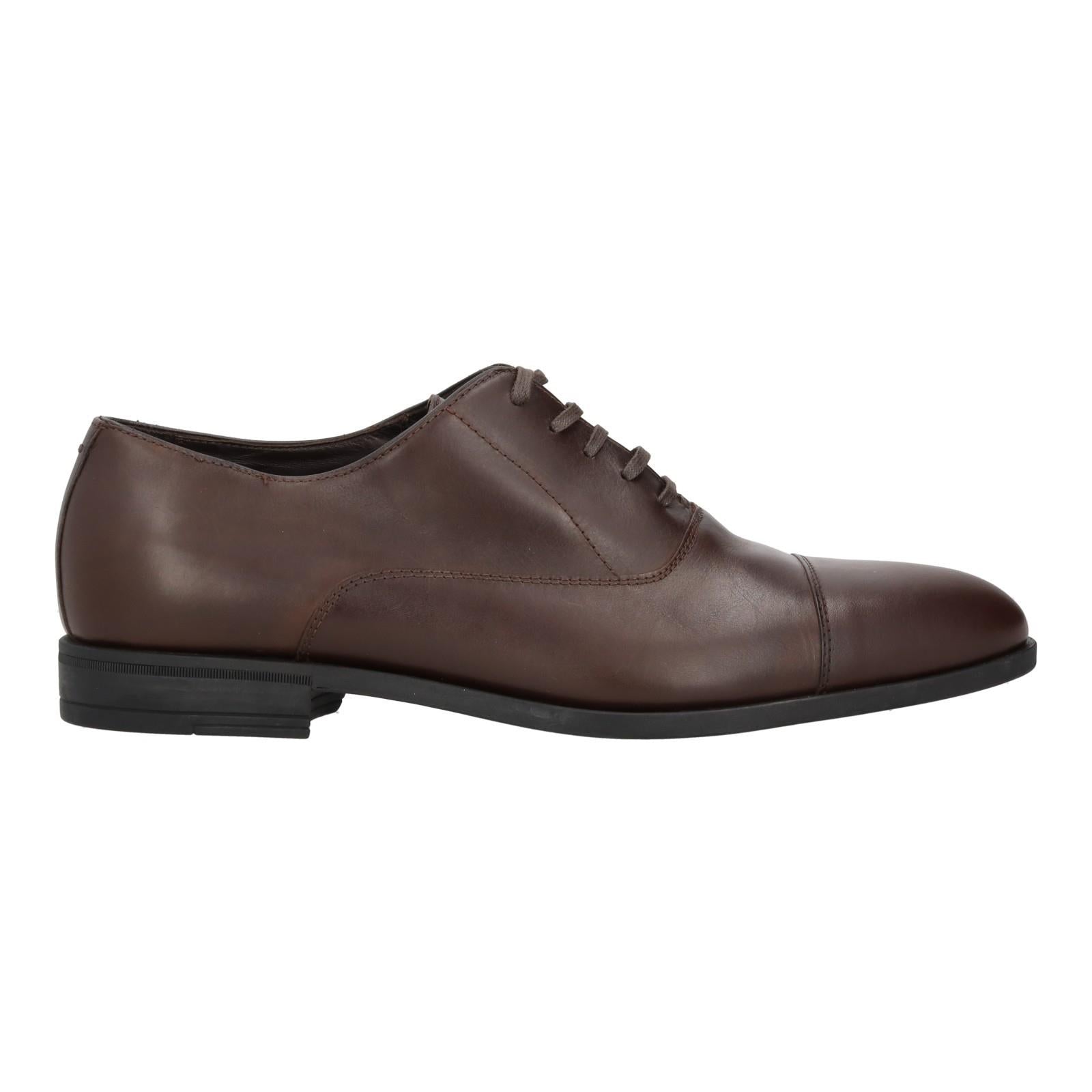 Harrys Of London Charles R Polished Leather Derby Shoe Dark Brown-MALFORD OF LONDON SAVILE ROW MENSWEAR OUTLET