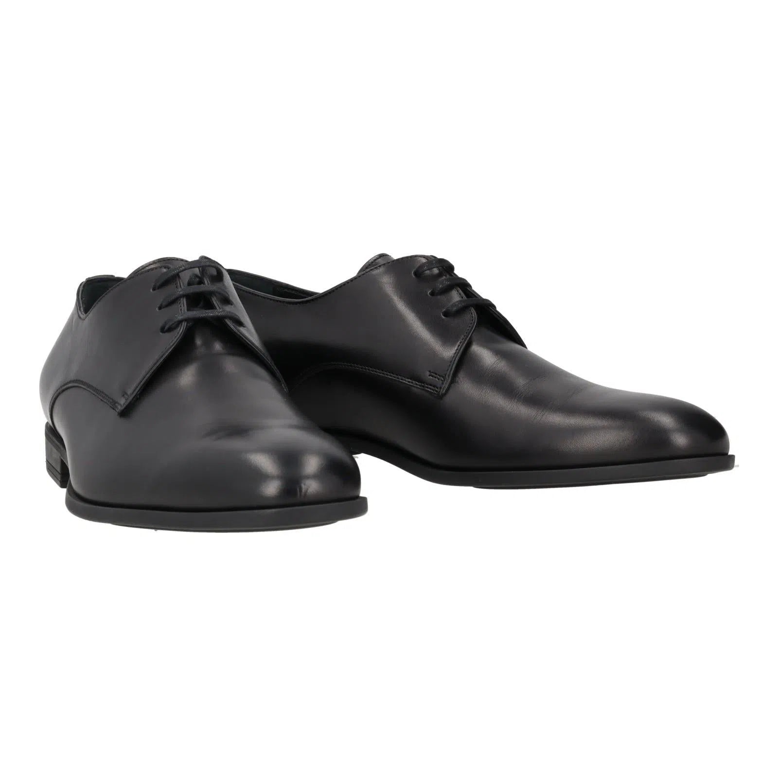 Harrys Of London Christopher R Polished Leather Derby Shoe Black-MALFORD OF LONDON SAVILE ROW MENSWEAR OUTLET