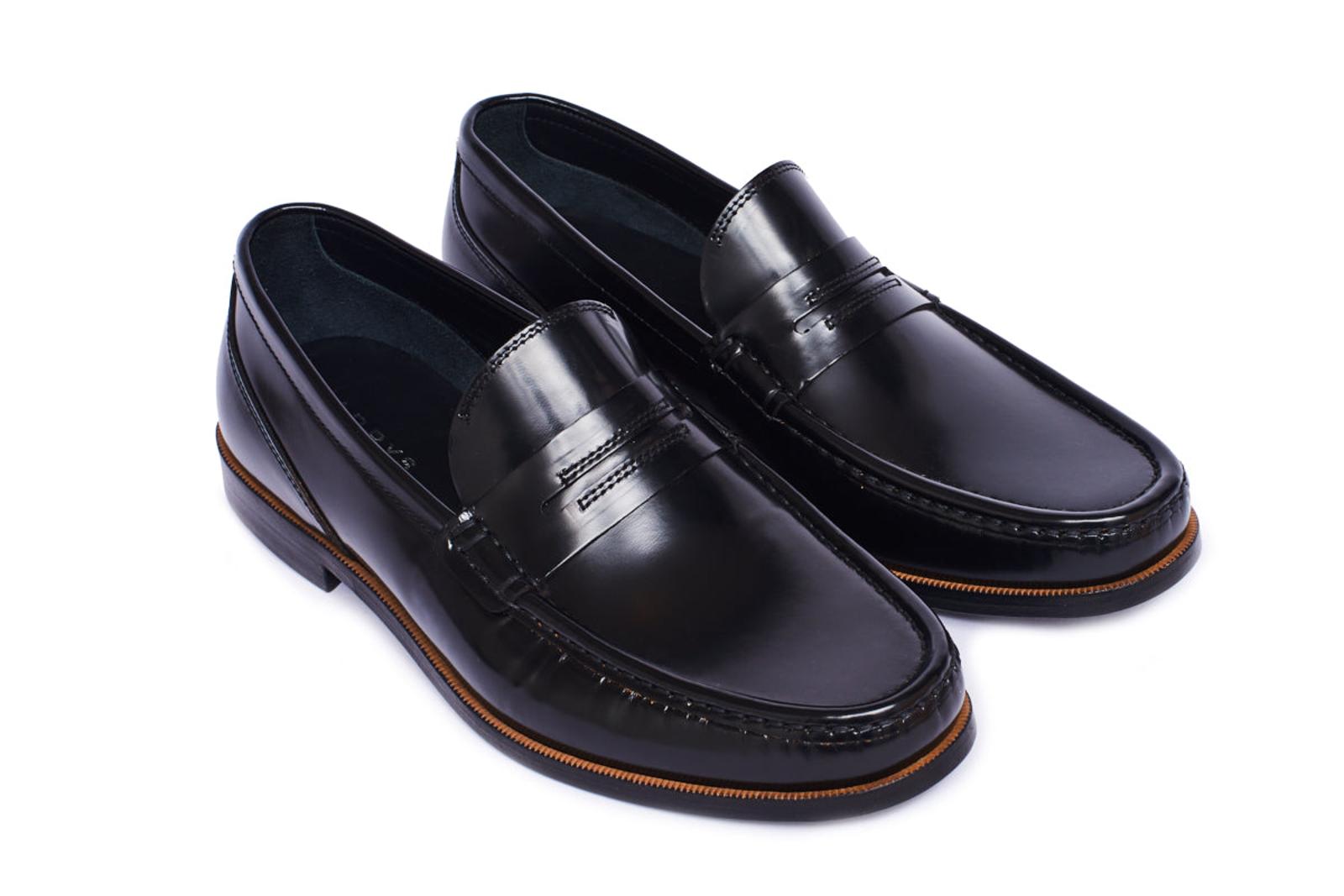 Harrys Of London Continental City Calf Shoe Black-MALFORD OF LONDON SAVILE ROW MENSWEAR OUTLET