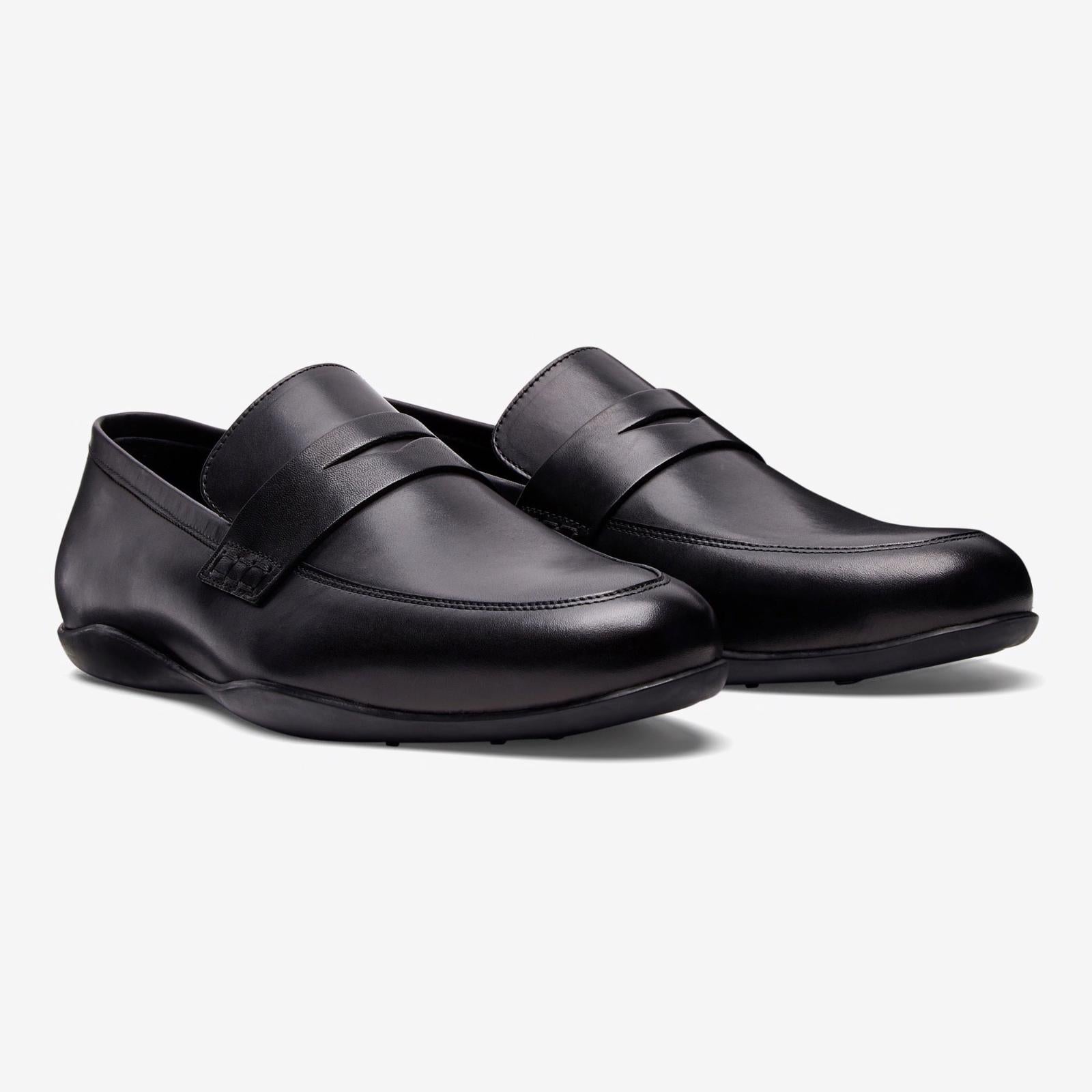 Harrys Of London Downing 2 F Satin Calf Shoe Black-MALFORD OF LONDON SAVILE ROW MENSWEAR OUTLET