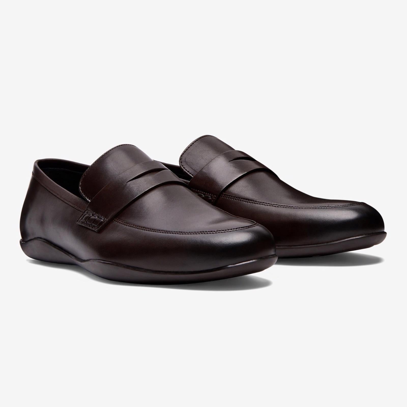 Harrys Of London Downing 2 F Satin Calf Shoe Dark Brown