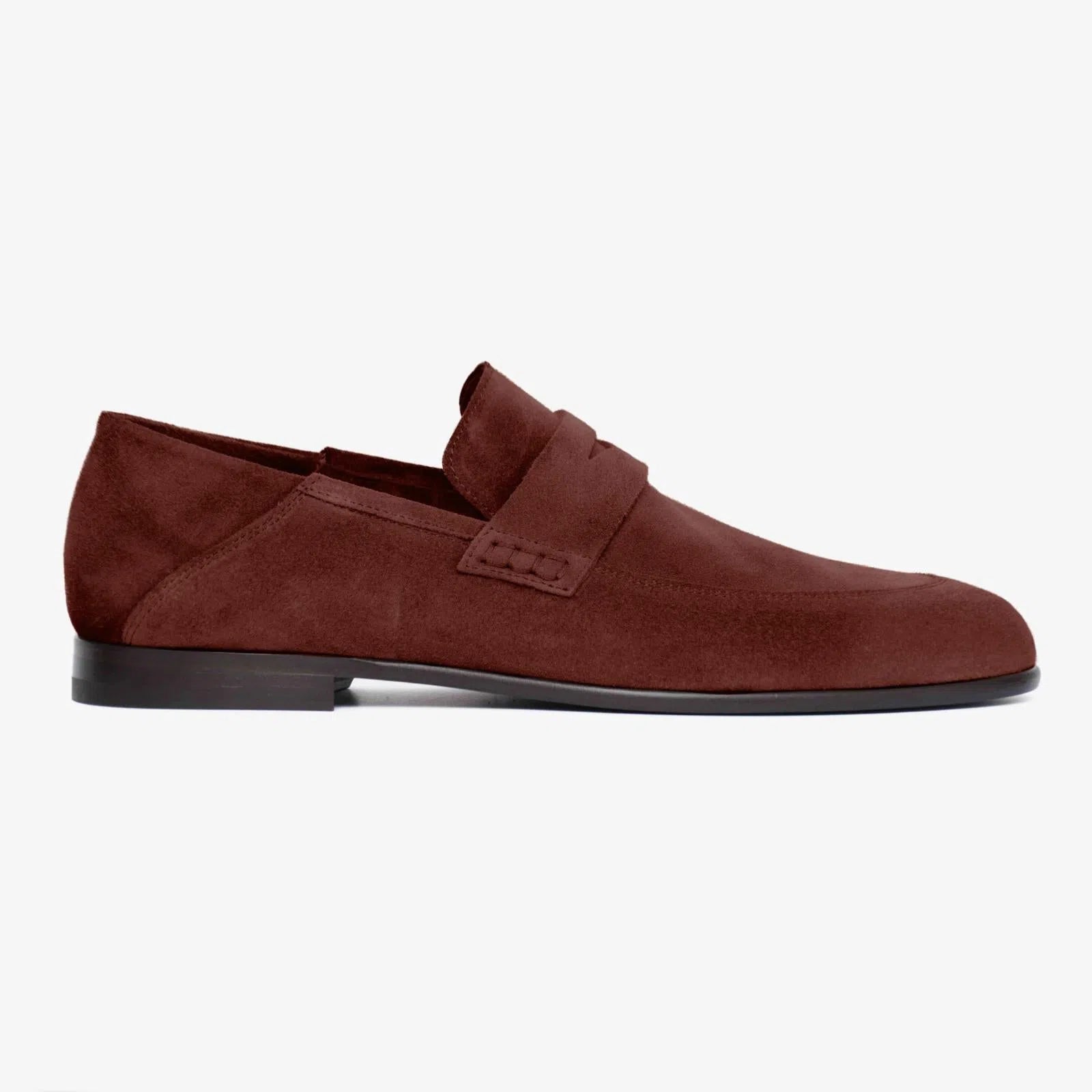 Harrys Of London Edward F Suede Shoe Burgundy-MALFORD OF LONDON SAVILE ROW MENSWEAR OUTLET