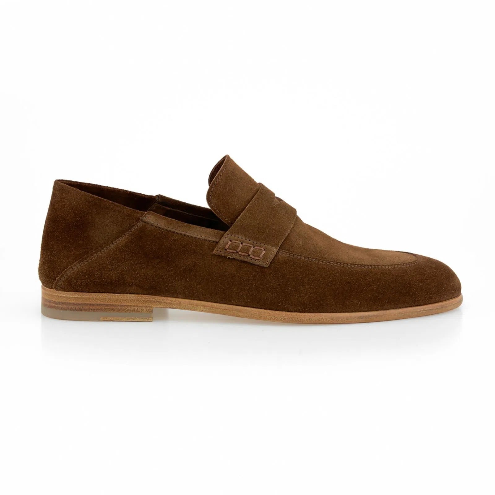 Harrys Of London Edward F Suede shoe Chestnut-MALFORD OF LONDON SAVILE ROW MENSWEAR OUTLET