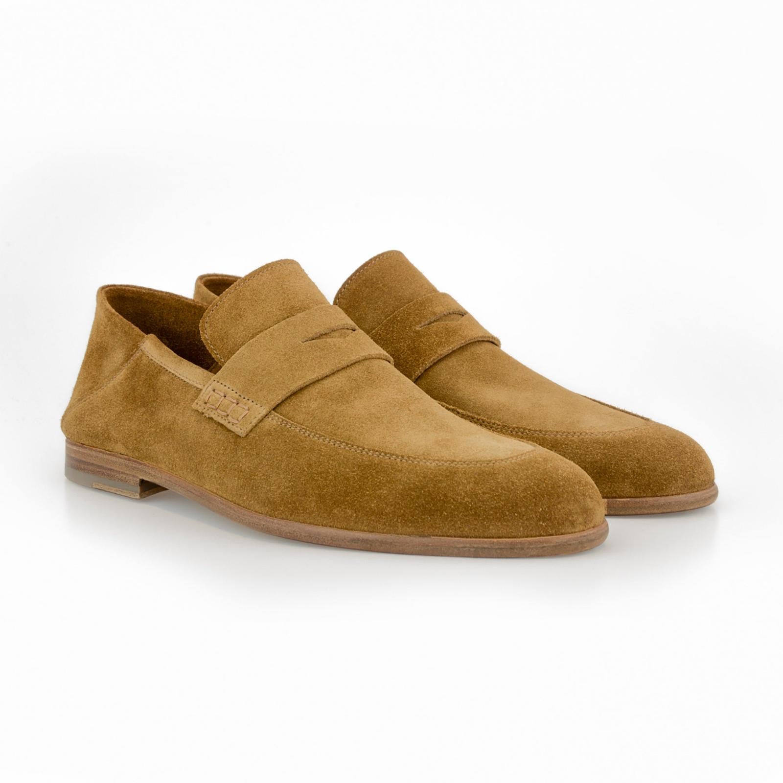 Harrys Of London Edward G Suede Shoe Corn-MALFORD OF LONDON SAVILE ROW MENSWEAR OUTLET