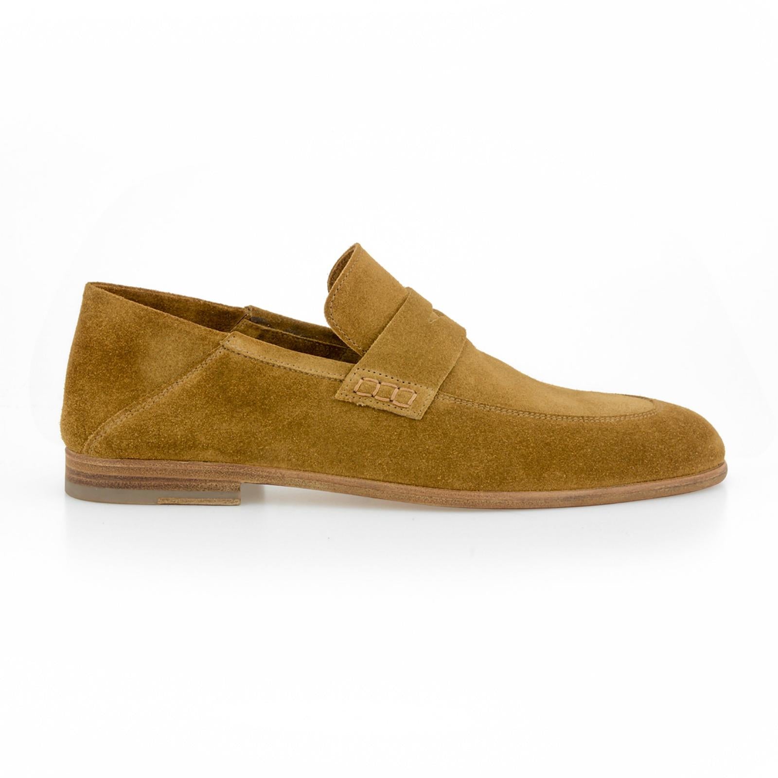 Harrys Of London Edward G Suede Shoe Corn-MALFORD OF LONDON SAVILE ROW MENSWEAR OUTLET