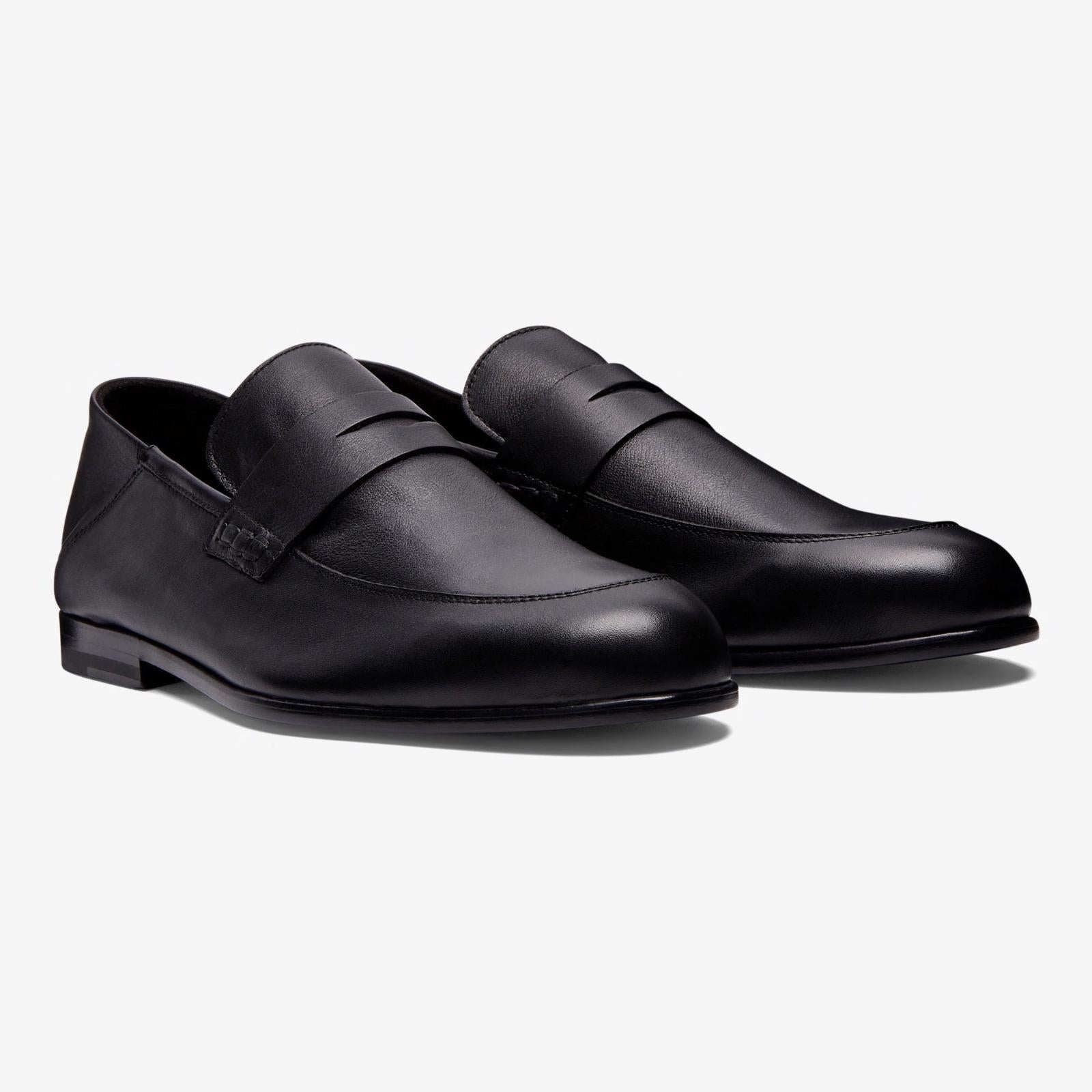 Harrys Of London Edward Soft F Supple Calf Shoe Black-MALFORD OF LONDON SAVILE ROW MENSWEAR OUTLET