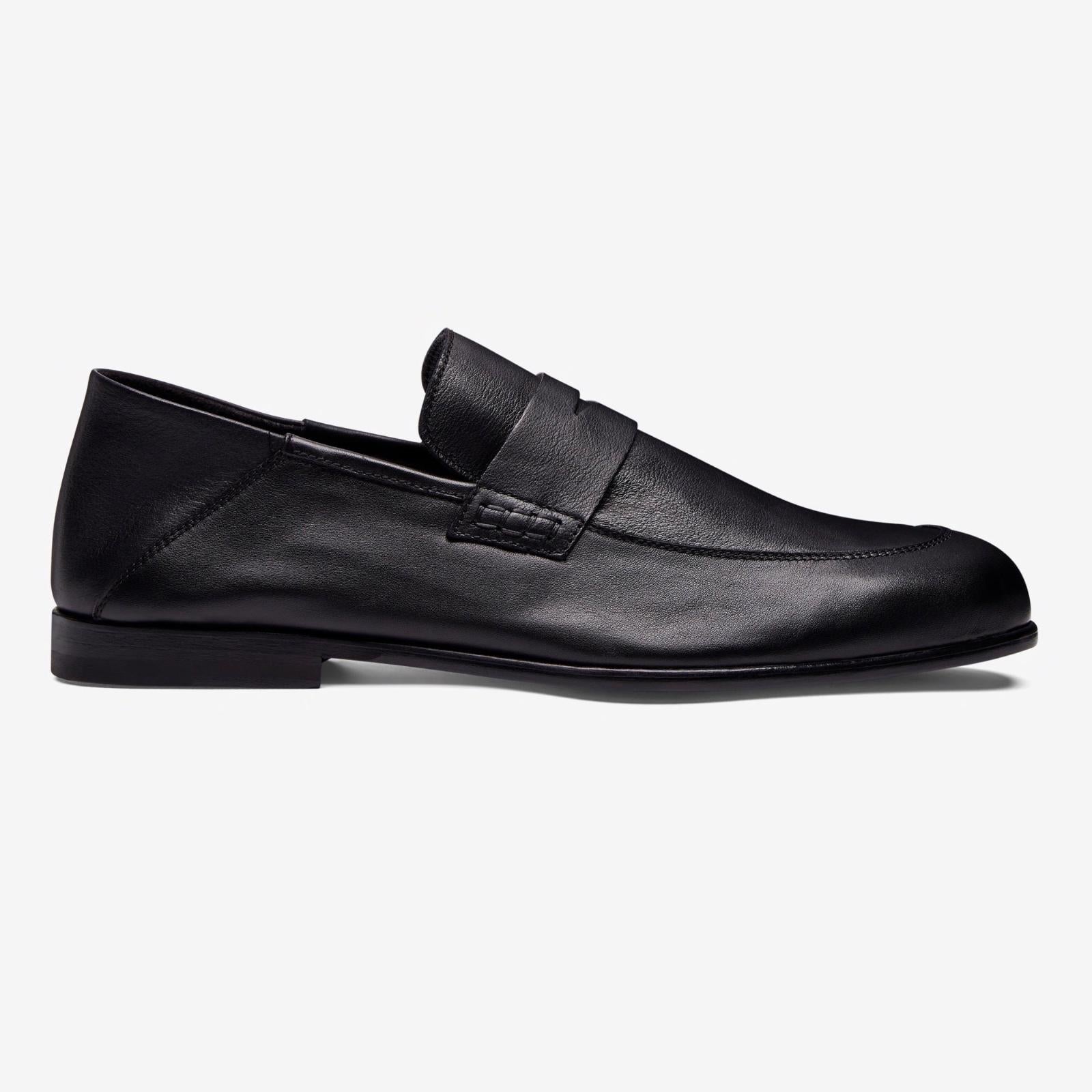 Harrys Of London Edward Soft F Supple Calf Shoe Black-MALFORD OF LONDON SAVILE ROW MENSWEAR OUTLET