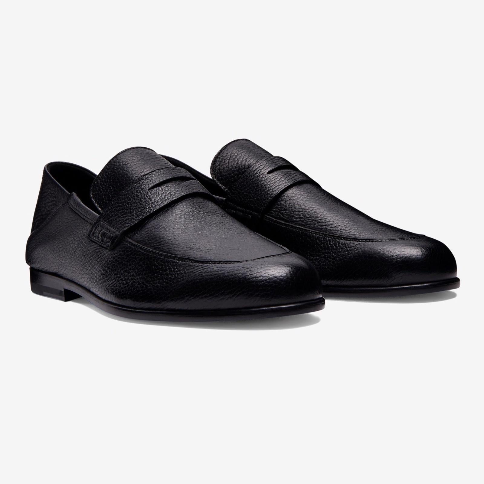 Harrys Of London Edward Soft G Deerskin Shoe Black