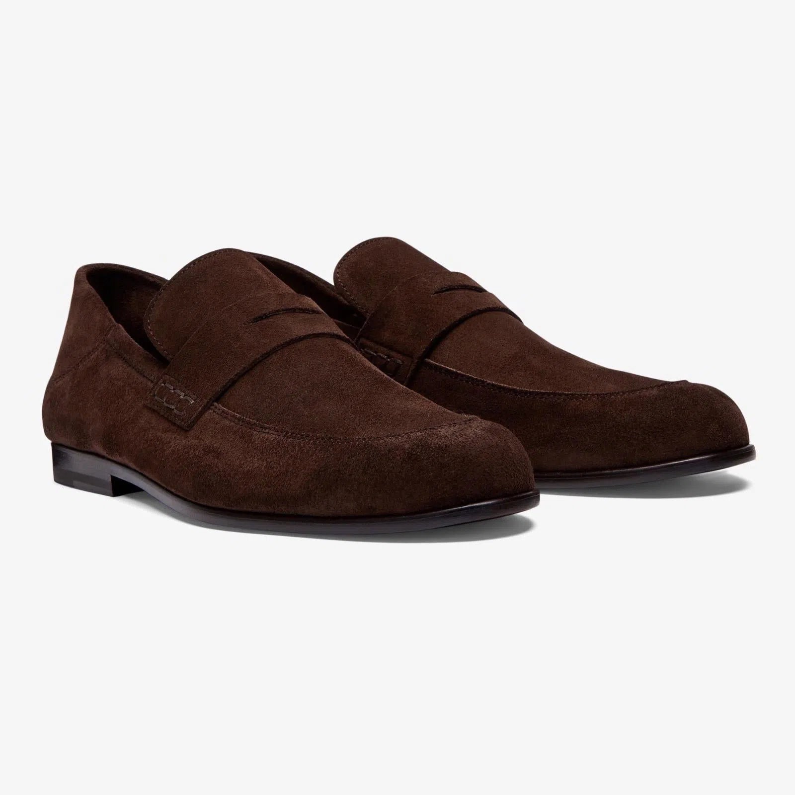 Harrys Of London Edward Soft G Suede Shoe Ebony-MALFORD OF LONDON SAVILE ROW MENSWEAR OUTLET