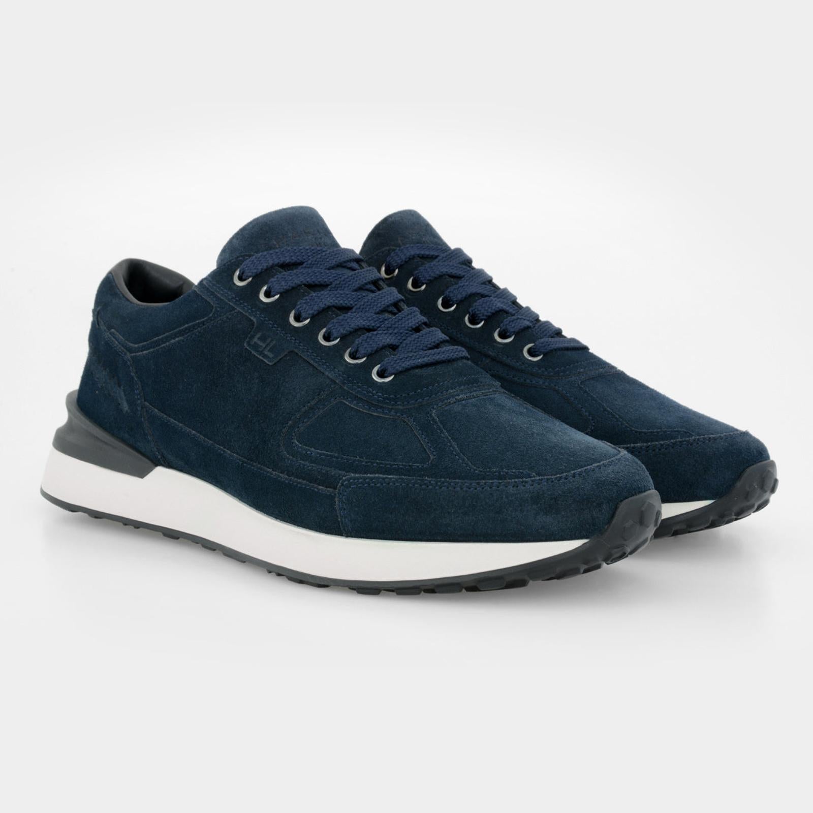 Harrys Of London Ethan Suede Trainer Midnight-MALFORD OF LONDON SAVILE ROW MENSWEAR OUTLET