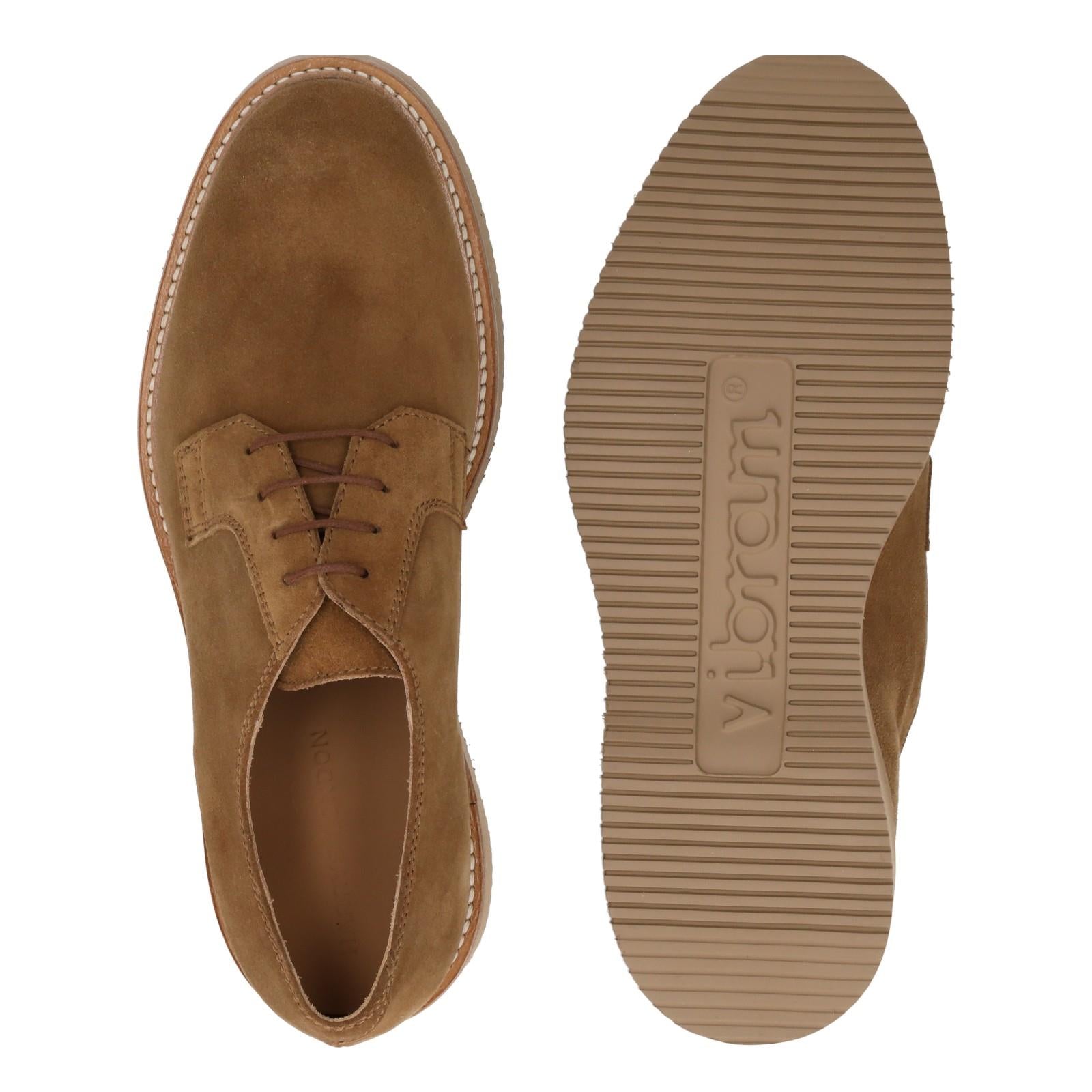 Harrys Of London Evans 2.0 Suede Derby Shoe Light Brown/Caramel-MALFORD OF LONDON SAVILE ROW MENSWEAR OUTLET