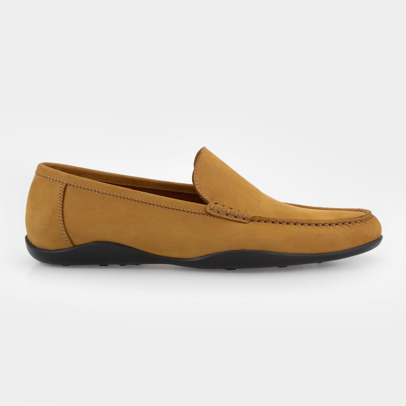 Harrys Of London Glider Nubuk Shoe Golden Yellow-MALFORD OF LONDON SAVILE ROW MENSWEAR OUTLET