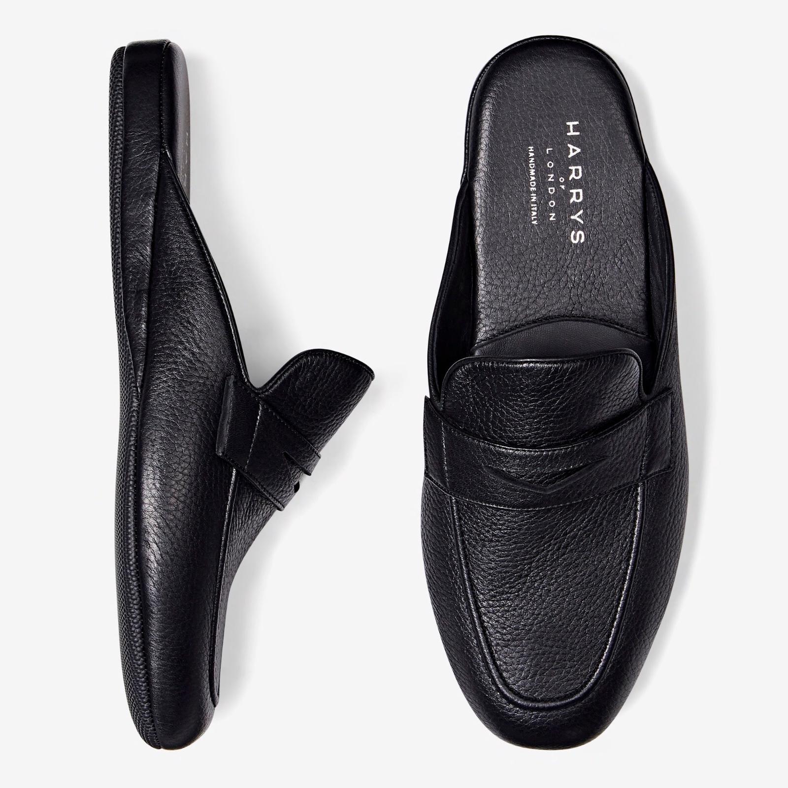 Harrys Of London Howard Deerskin Shoe Black