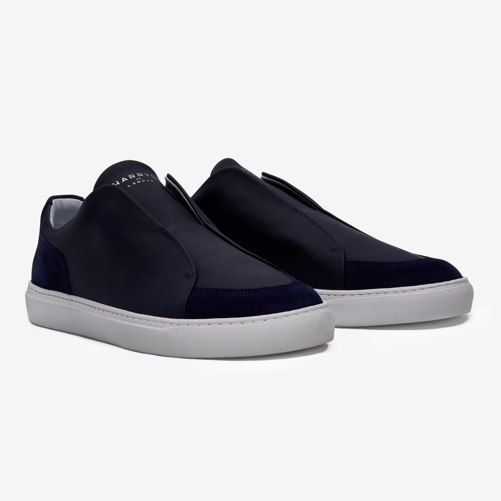 Harrys Of London Jaunty Pro Trainer Tech/Suede Midnight