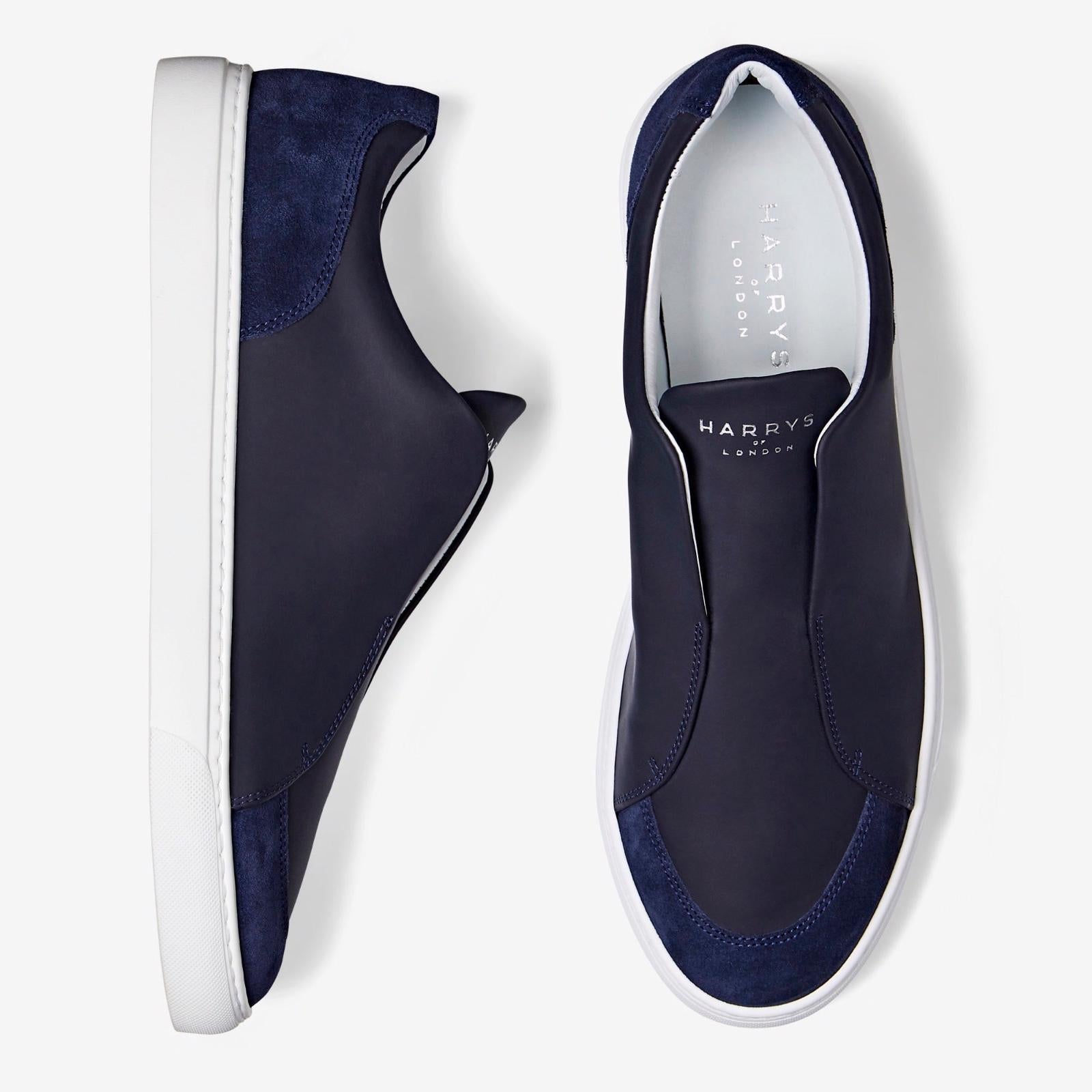 Harrys Of London Jaunty Pro Trainer Tech/Suede Midnight