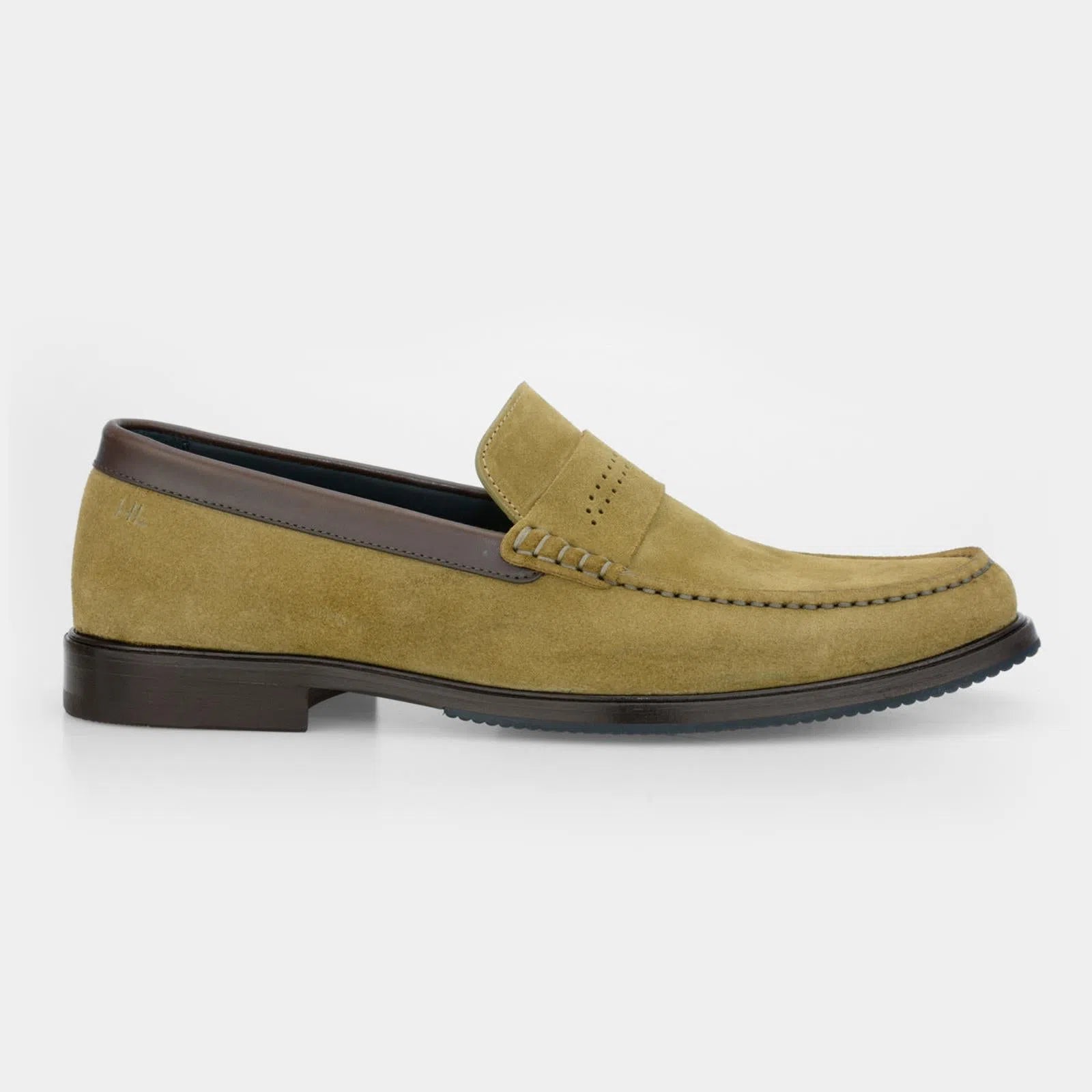 Harrys Of London Matt G Suede Shoe Khaki Brown-MALFORD OF LONDON SAVILE ROW MENSWEAR OUTLET