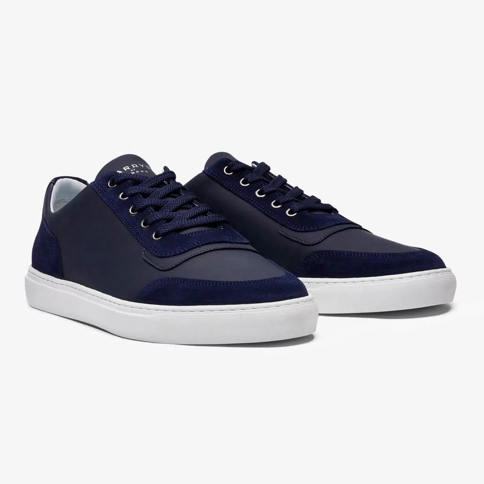 Harrys Of London Nimble Pro Tech/Suede Trainer Midnight-MALFORD OF LONDON SAVILE ROW MENSWEAR OUTLET