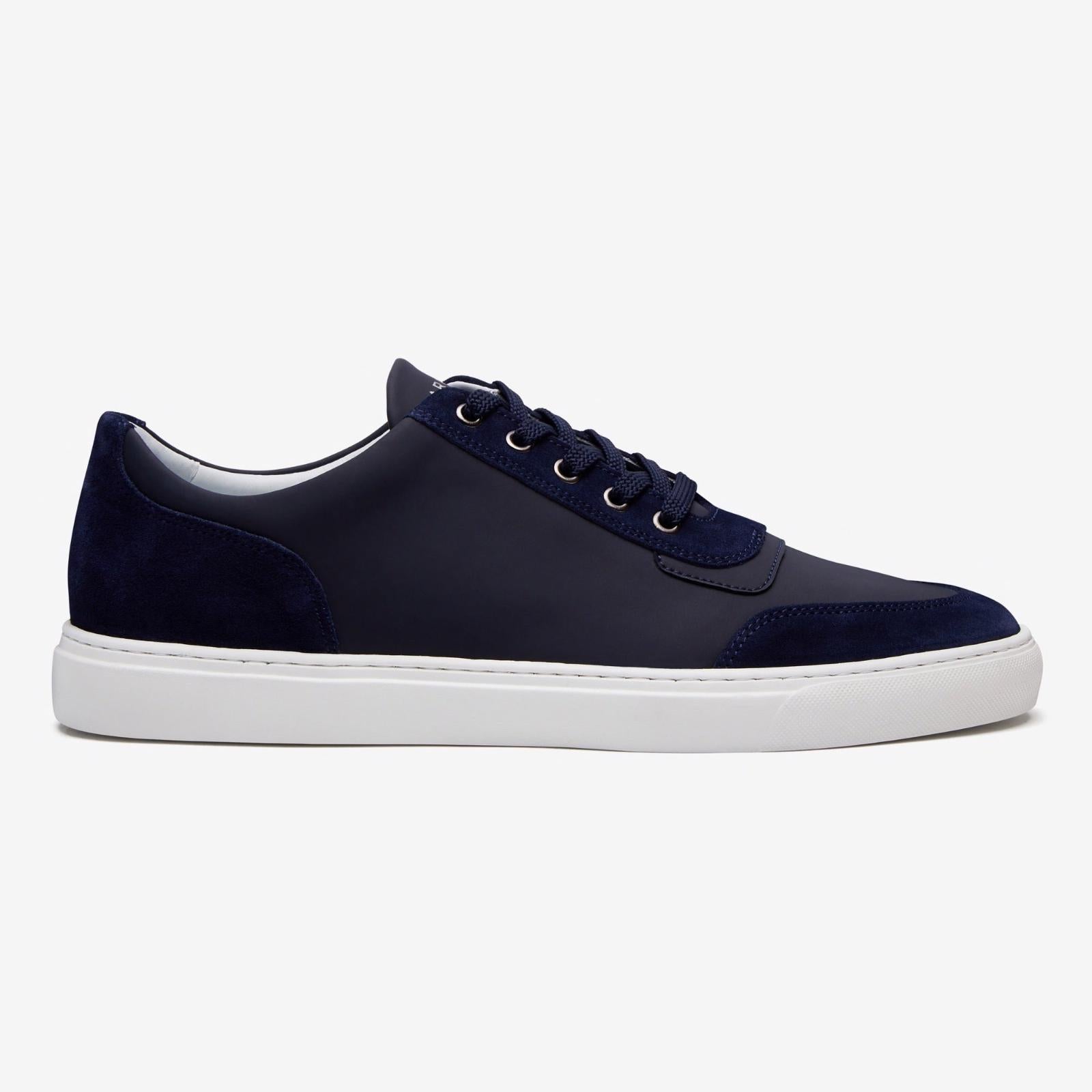 Harrys Of London Nimble Pro Tech/Suede Trainer Midnight-MALFORD OF LONDON SAVILE ROW MENSWEAR OUTLET