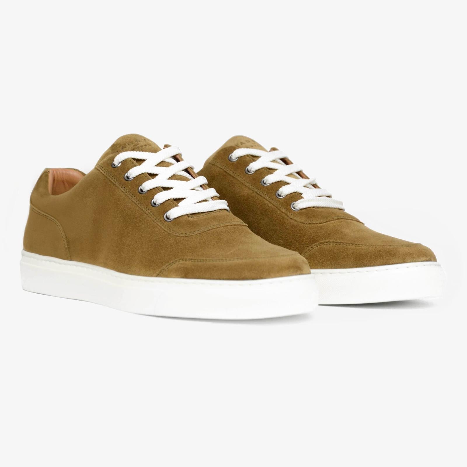 Harrys Of London Nimble Suede Khaki Shoe Brown