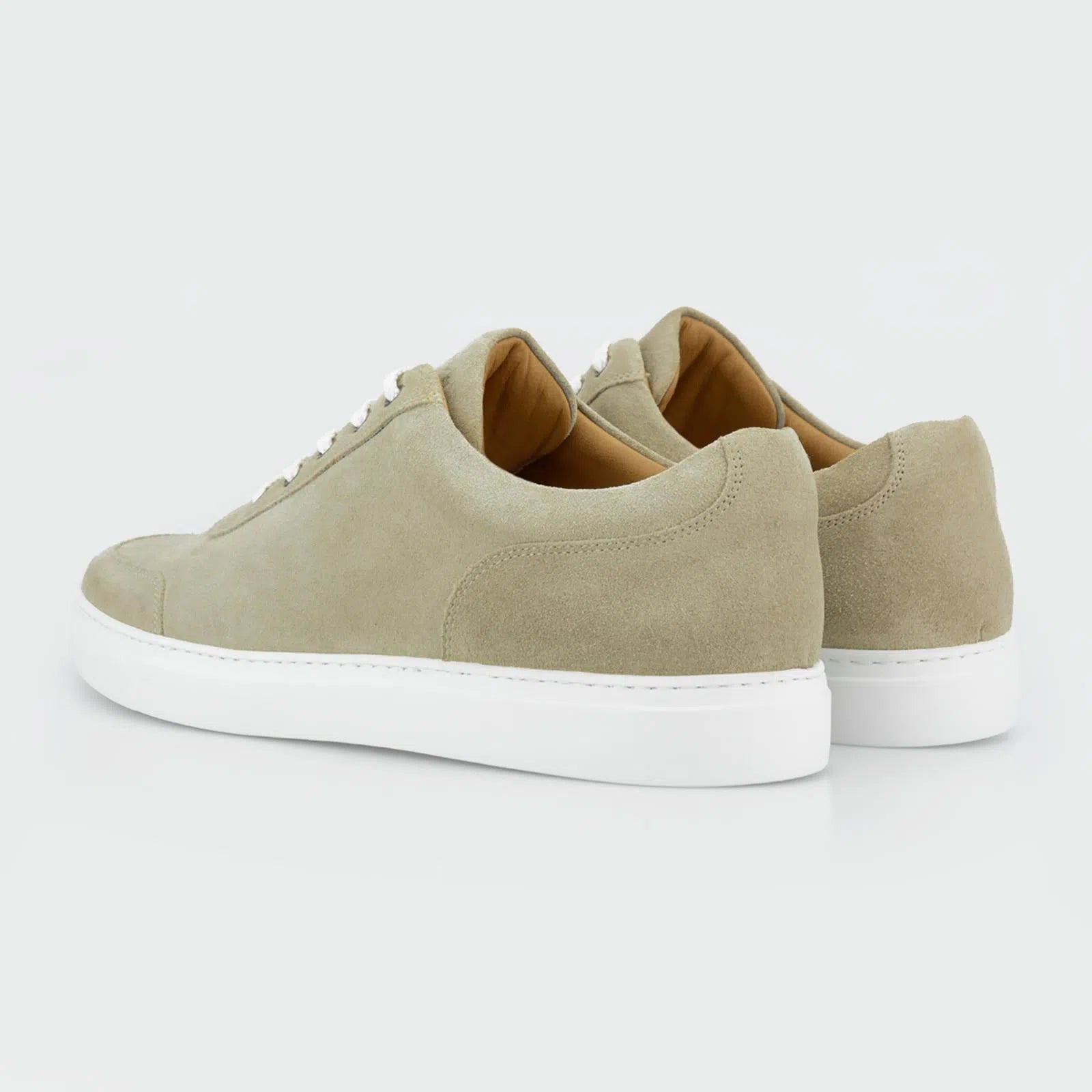 Harrys Of London Nimble Suede Shoe Greige-MALFORD OF LONDON SAVILE ROW MENSWEAR OUTLET