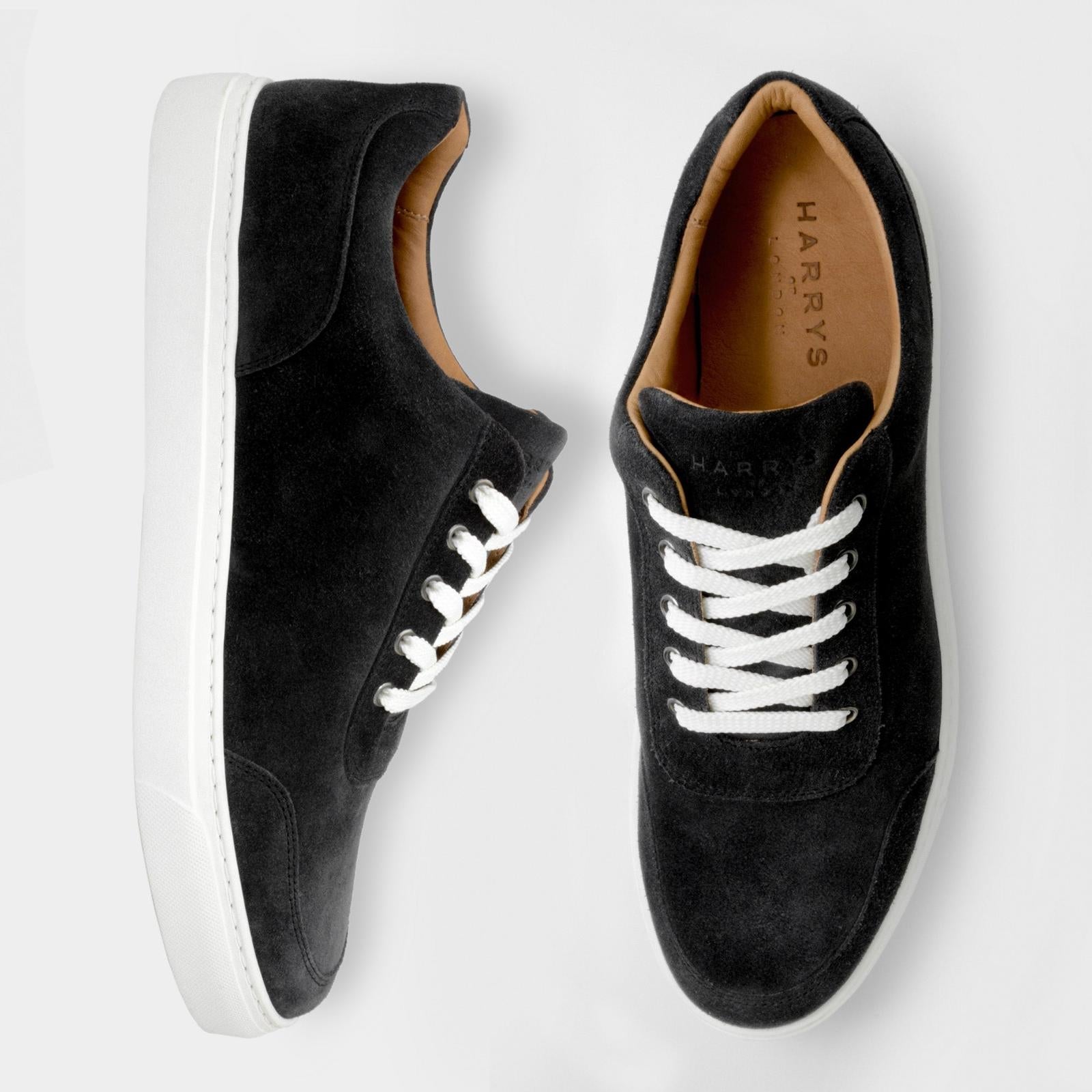 Harrys Of London Nimble Suede Trainer Black