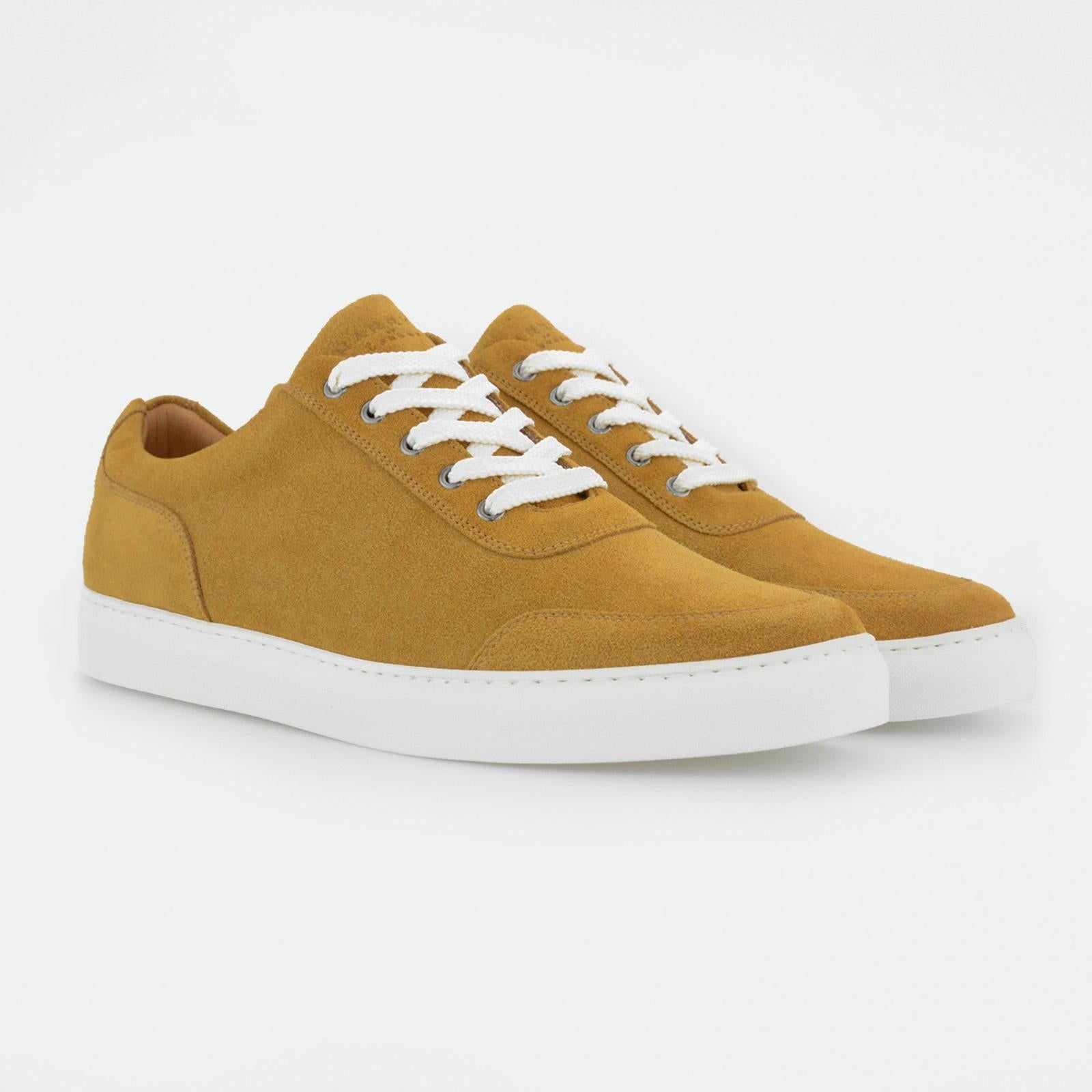 Harrys Of London Nimble Suede Trainer Corn-MALFORD OF LONDON SAVILE ROW MENSWEAR OUTLET