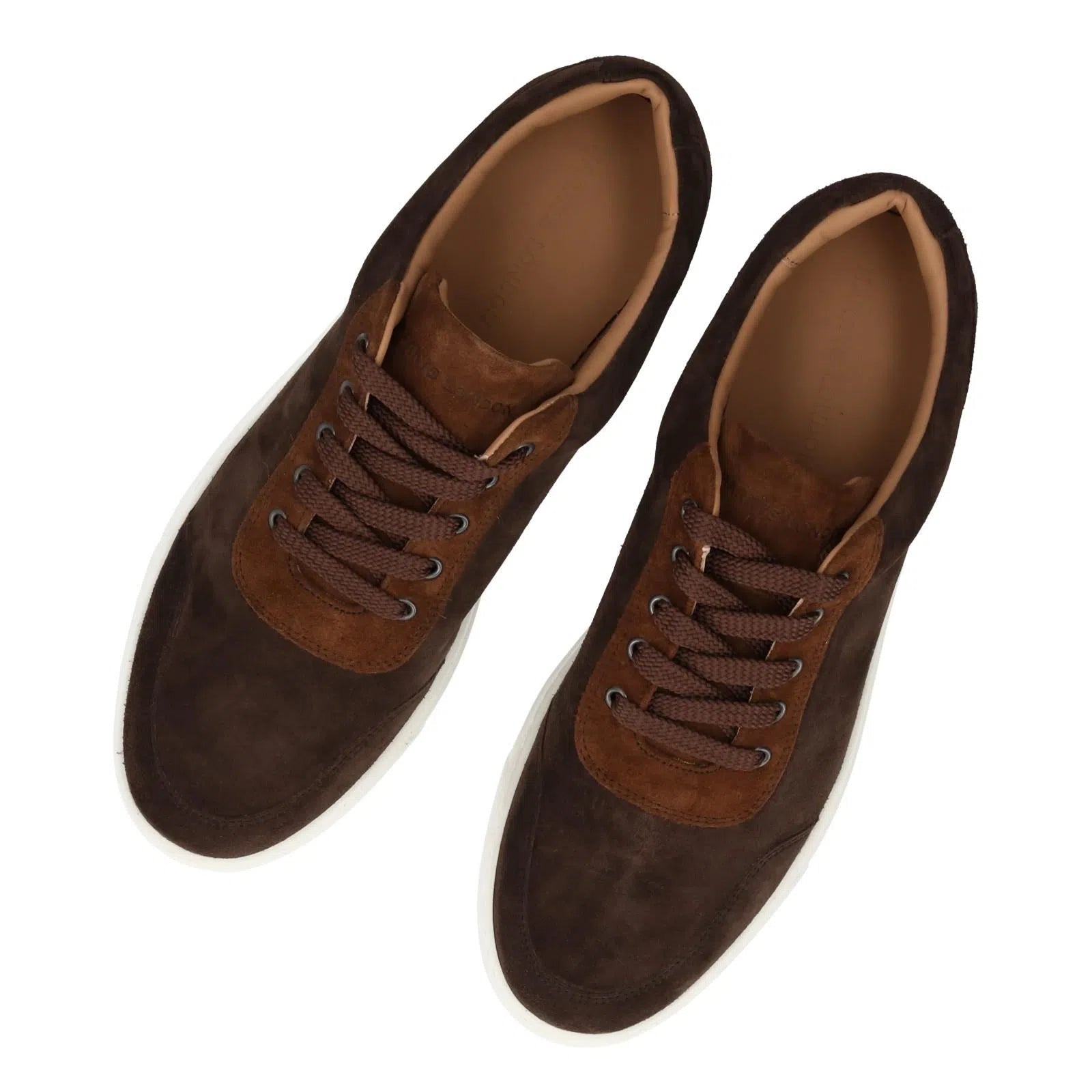 Harrys Of London Nimble Suede Trainer Snuff/Ebony-MALFORD OF LONDON SAVILE ROW MENSWEAR OUTLET