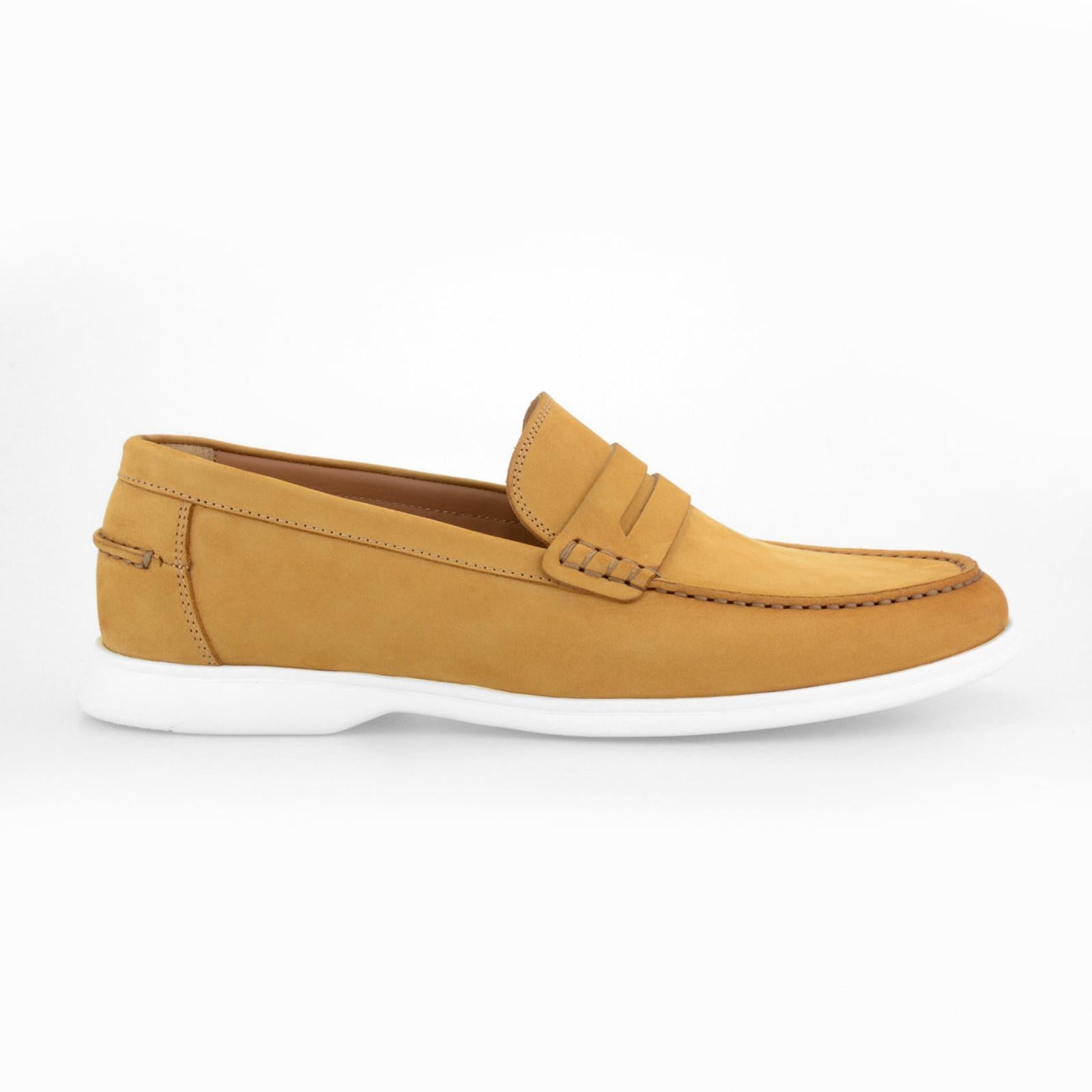 Harrys Of London Port Nubuk Shoe Golden Yellow-MALFORD OF LONDON SAVILE ROW MENSWEAR OUTLET