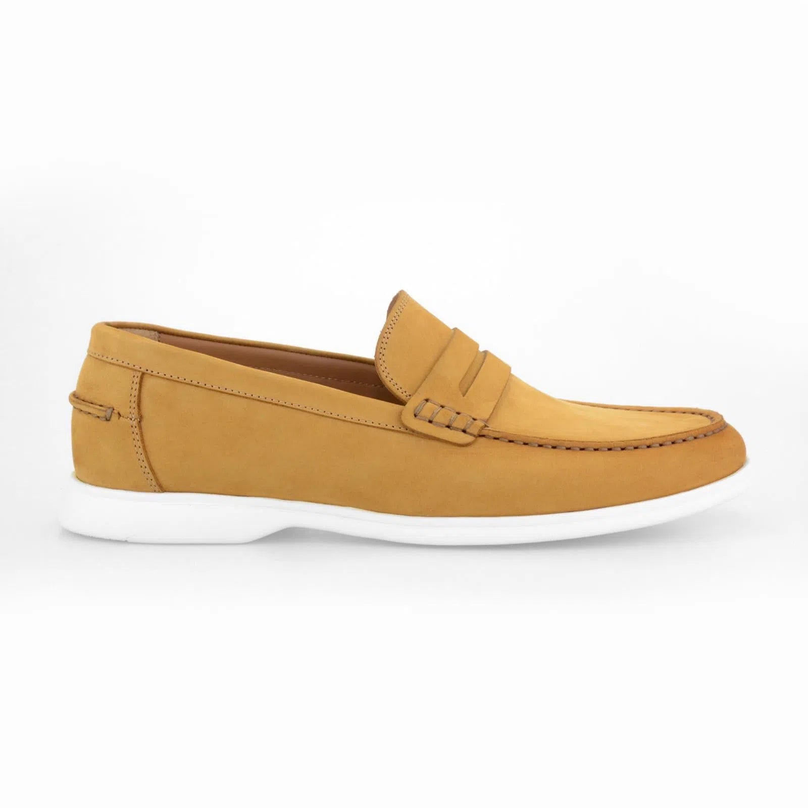 Harrys Of London Port Nubuk Shoe Golden Yellow-MALFORD OF LONDON SAVILE ROW MENSWEAR OUTLET